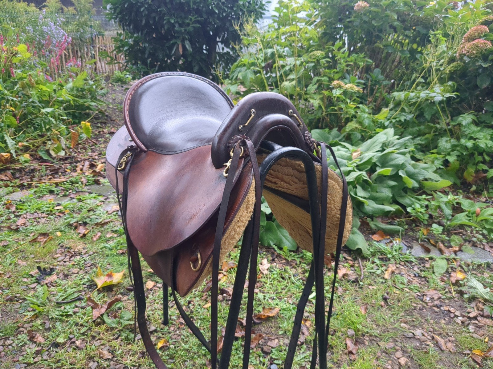 Deuber Trek zadel met Ultra Flex systeem, Dieren en Toebehoren, Ophalen, Overige merken, Diepe zit, XL (18 inch of meer)