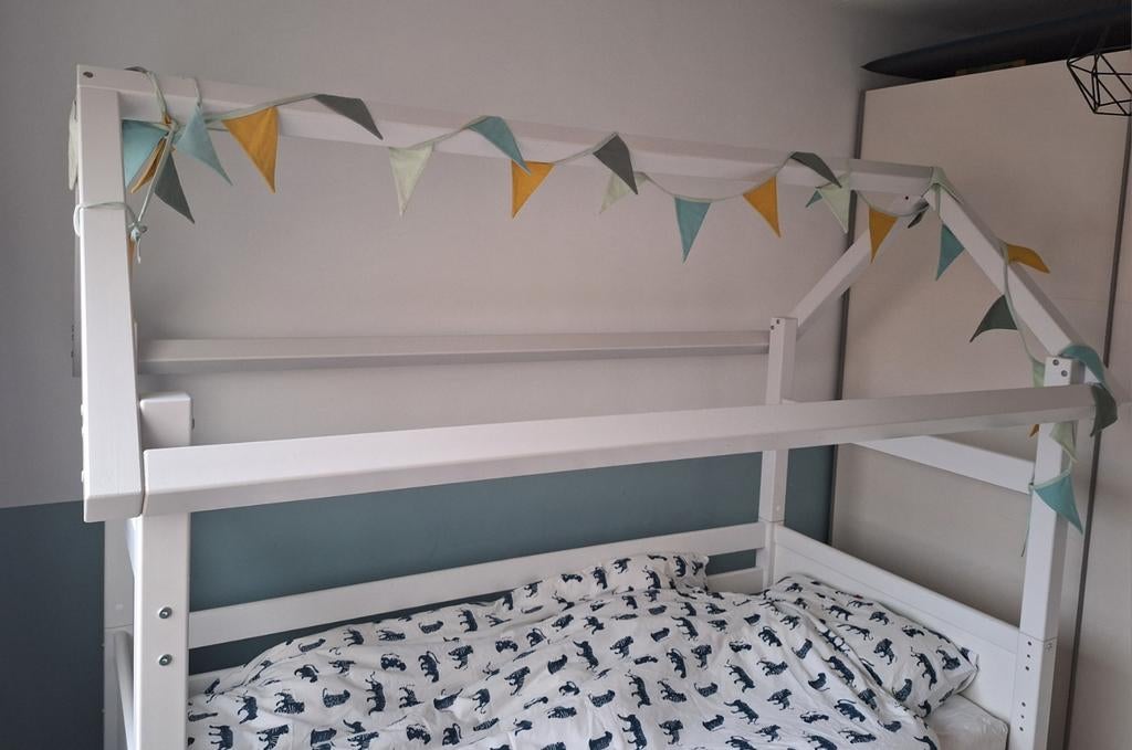Dakframe/dakhuisje flexworld bed, Ophalen, Eenpersoons, Hoogslaper