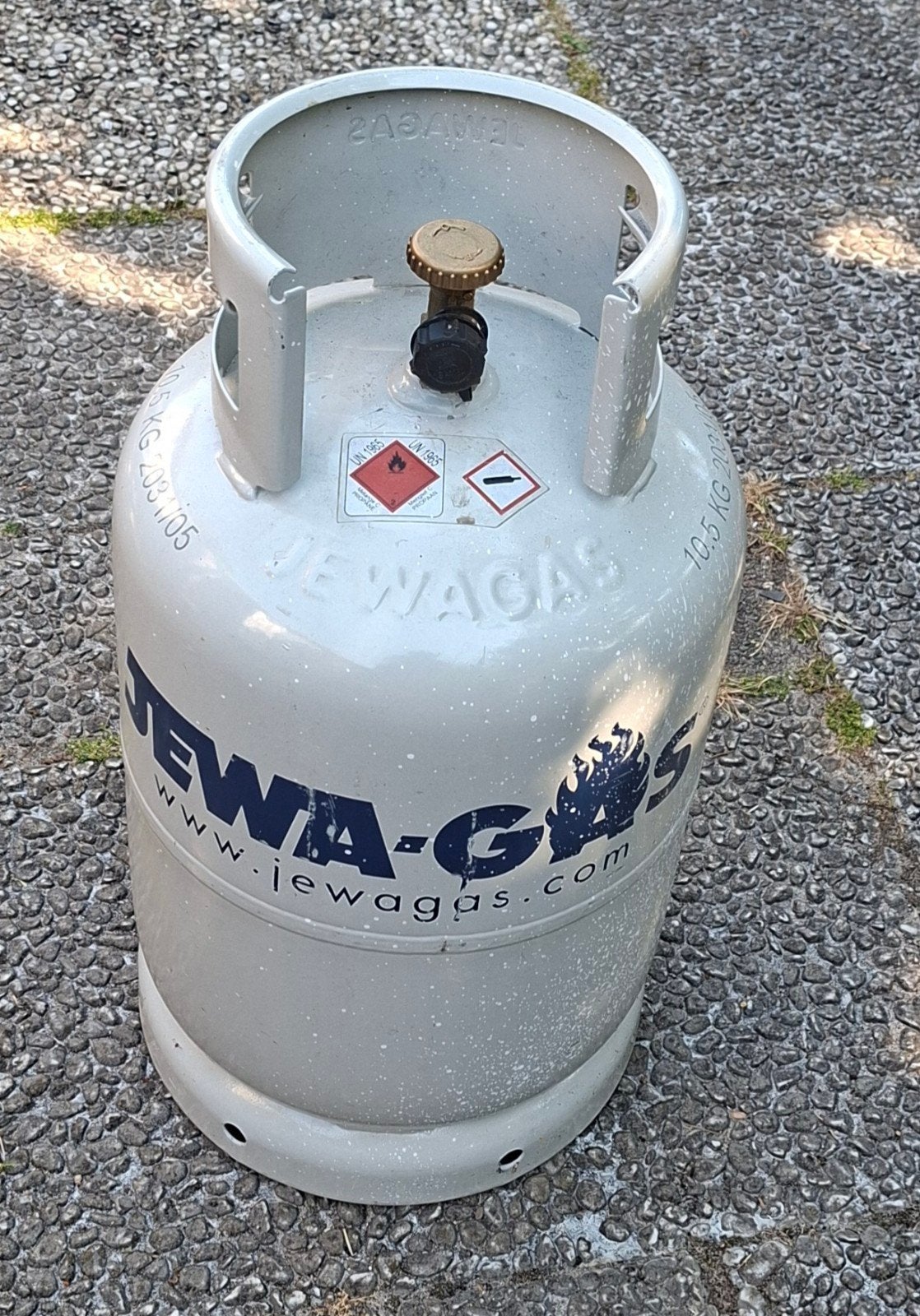 Gasfles 10,5 kg propaan, keuring geldig t/m 2031, Ophalen, Zo goed als nieuw, Jewagas