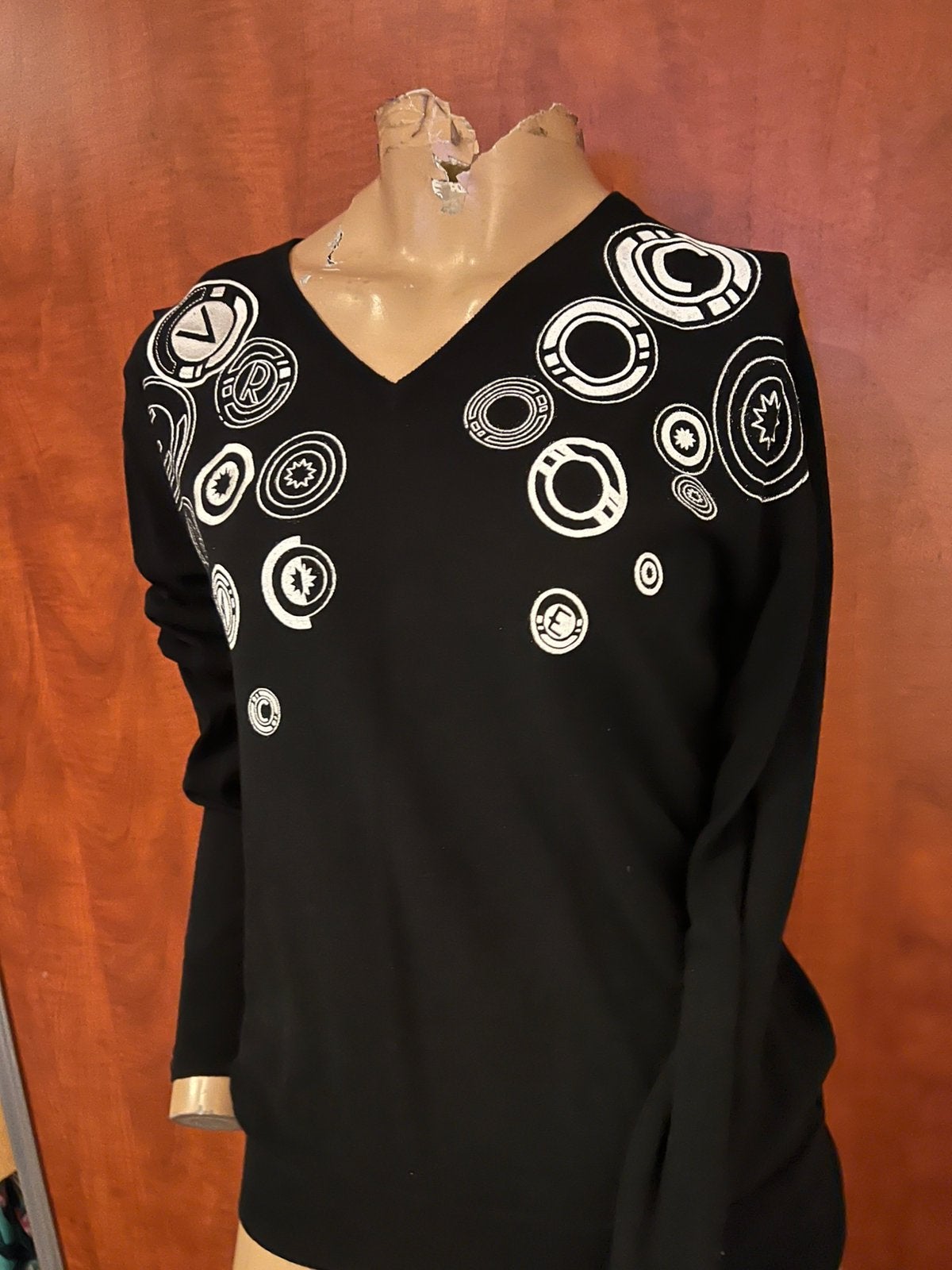 VERSACE  trui maat m origineel zgan, Maat 38/40 (M), G, Zwart, G