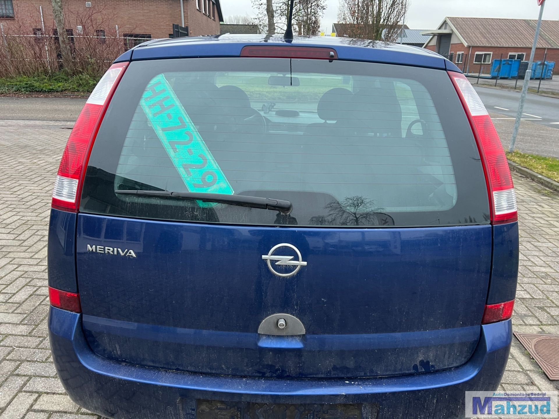 OPEL MERIVA A Blauw Z21B achterklep 2003-2010, Gebruikt, Deur, Opel Automobile GmbH, Ophalen of Verzenden