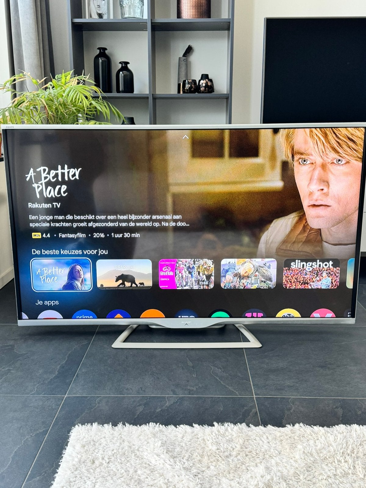 Sharp LC-60LE752 led-lcd televisie 60 inch, Ophalen, 50 Hz, Zo goed als nieuw, 100 cm of meer