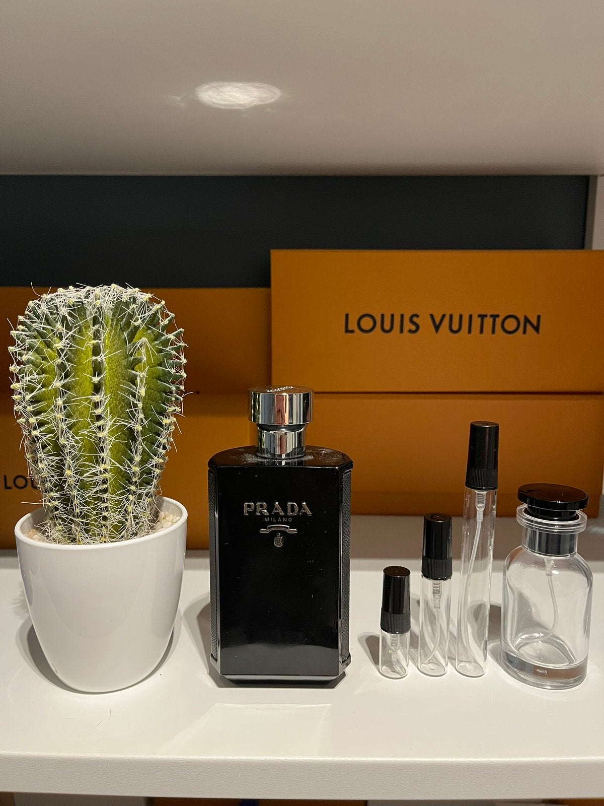 Prada L’homme Intense sample/tester/decant, Ophalen of Verzenden, Zo goed als nieuw