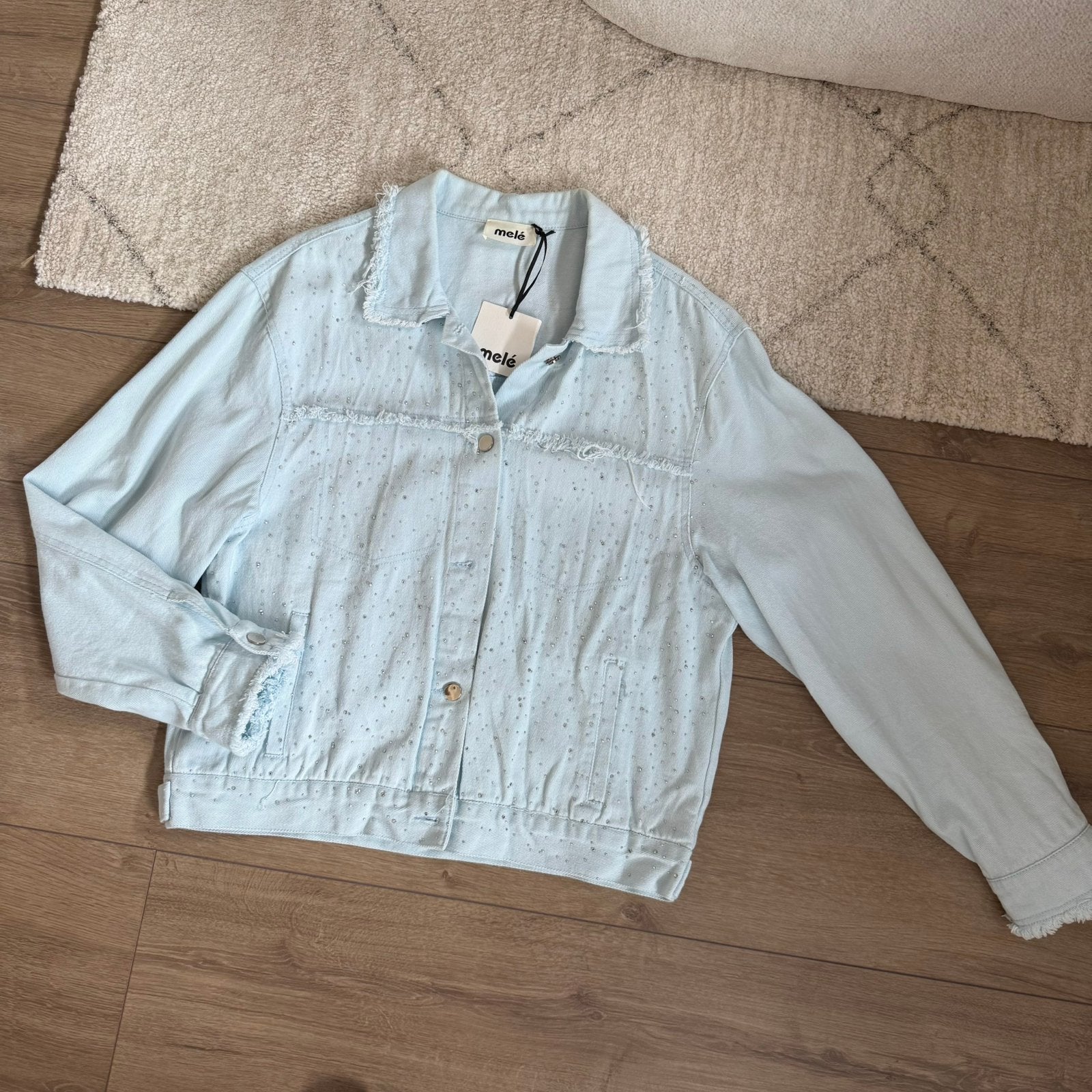 Melé spijker jack one size, Ophalen of Verzenden, Nieuw, Maat 38/40 (M), Blauw
