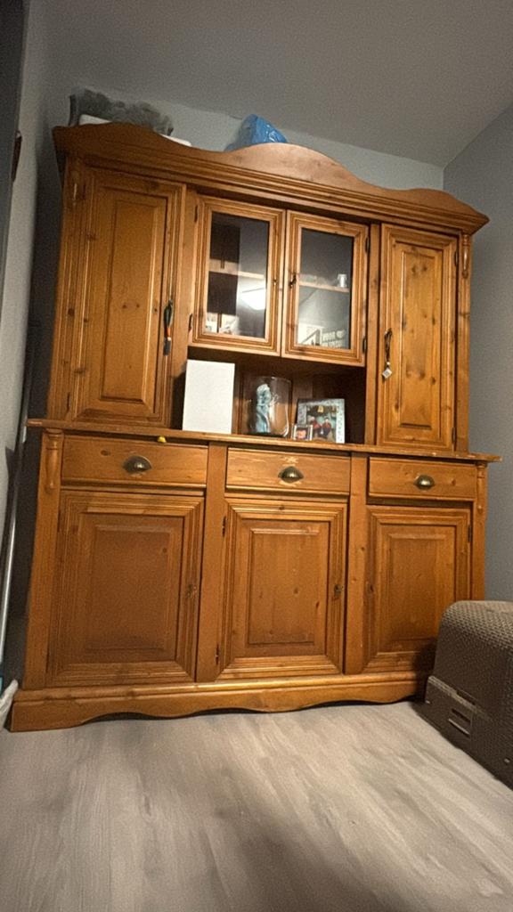 Grenen buffetkast, Huis en Inrichting, Kasten | Buffetkasten, Gebruikt, 150 tot 200 cm, 150 tot 200 cm, 25 tot 50 cm, Met lade(s)
