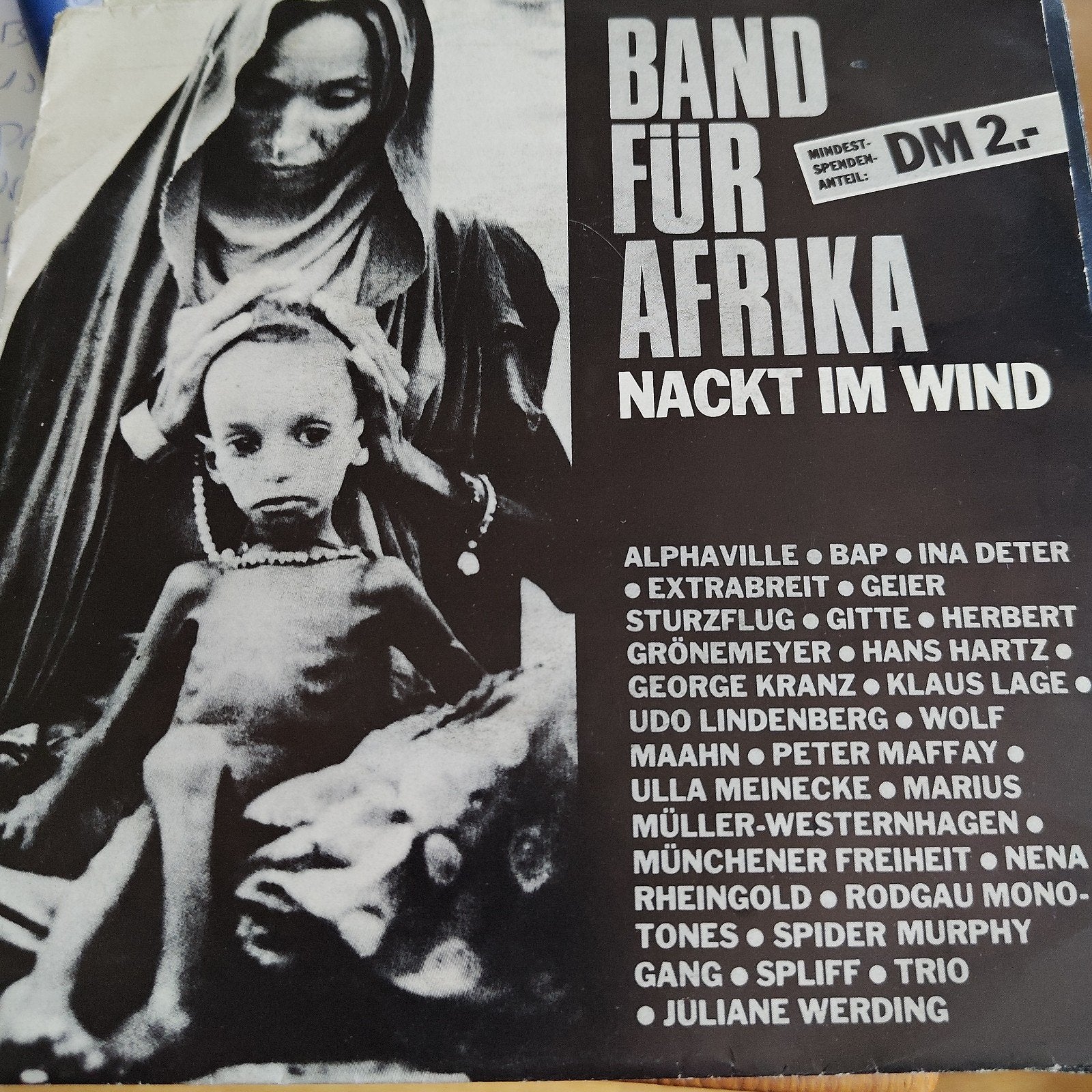 Band für Afrika - Nackt im Wind (CD, Schlager), Cd's en Dvd's, Ophalen of Verzenden, Gebruikt, 7 inch