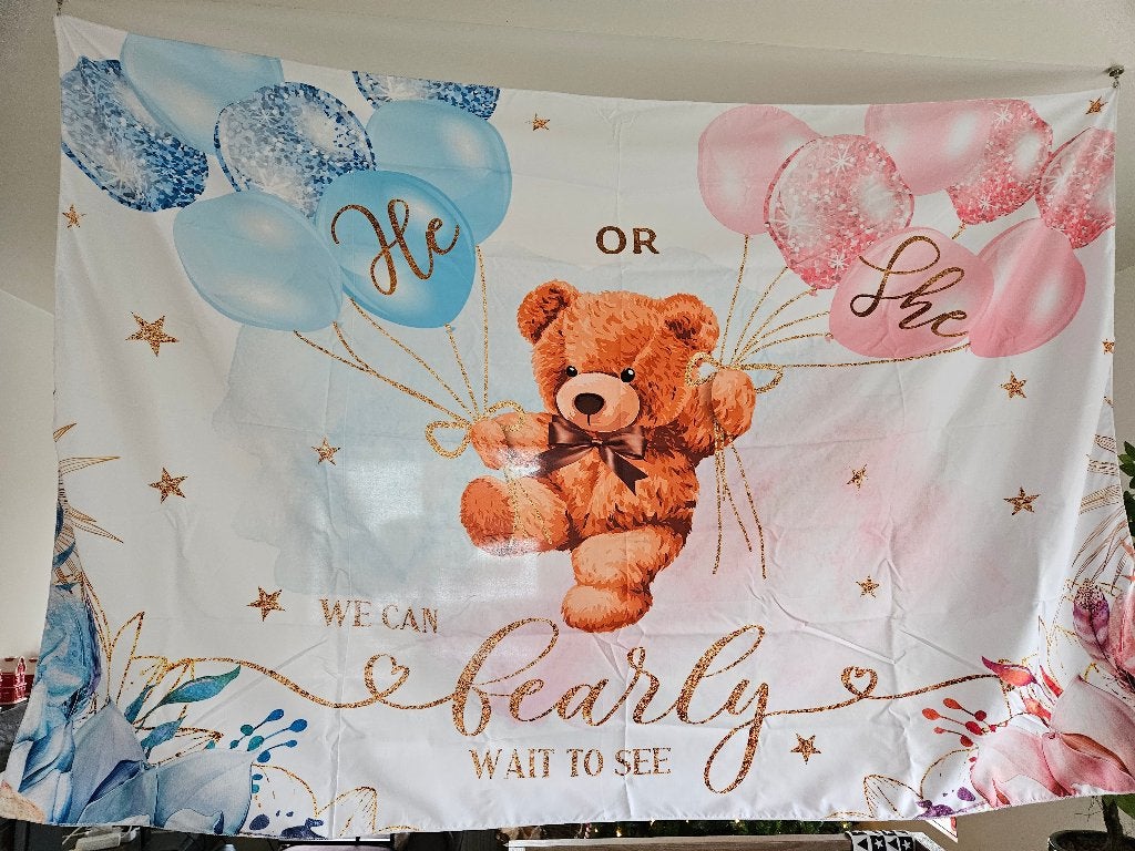Gender revael items, Ophalen of Verzenden, Zo goed als nieuw, Versiering, Geboorte of Huwelijk