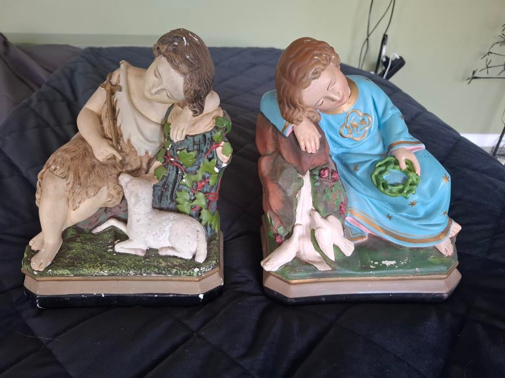 Janneke en johanneke heiligen beelden, Antiek en Kunst, Antiek | Religie, Ophalen