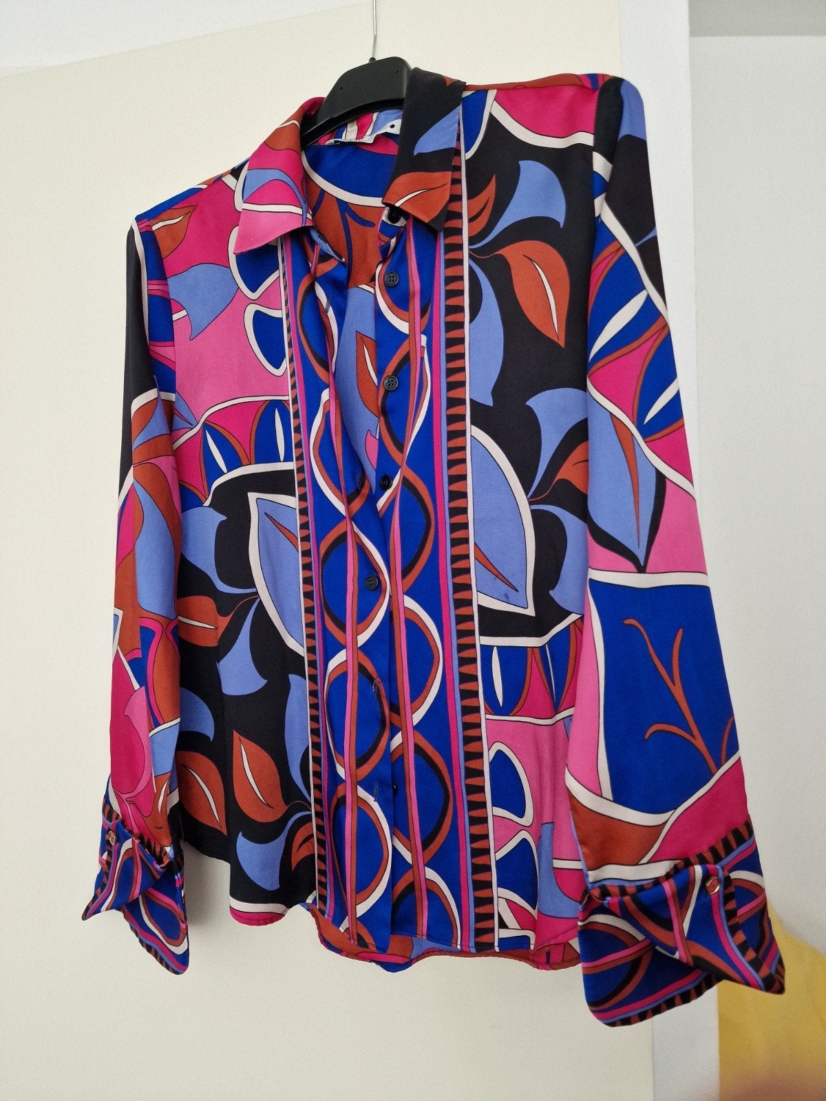 Zara Blouse met opvallende print - Maat M, Maat 38/40 (M), Meerkleurig, Zara, Ophalen of Verzenden