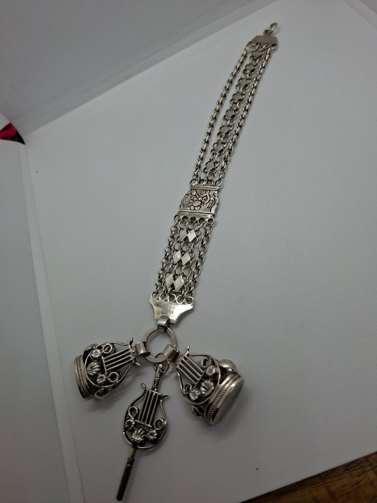 Antieke Zilveren Chatelaine Amsterdam, Ophalen of Verzenden, Zilver