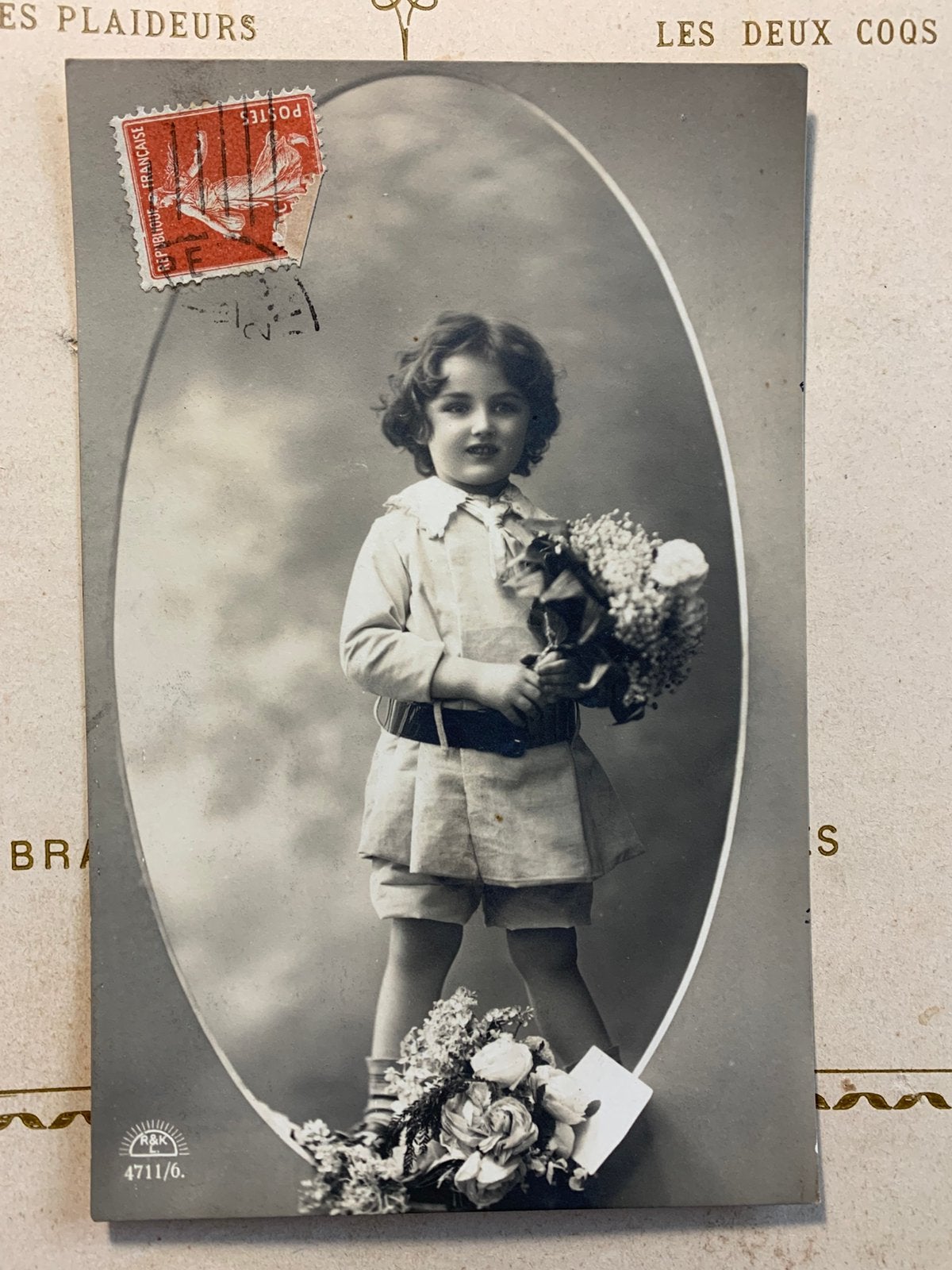 1912 Kindje met bloemen (MH), Ophalen of Verzenden, Voor 1920, Gelopen, Kinderen