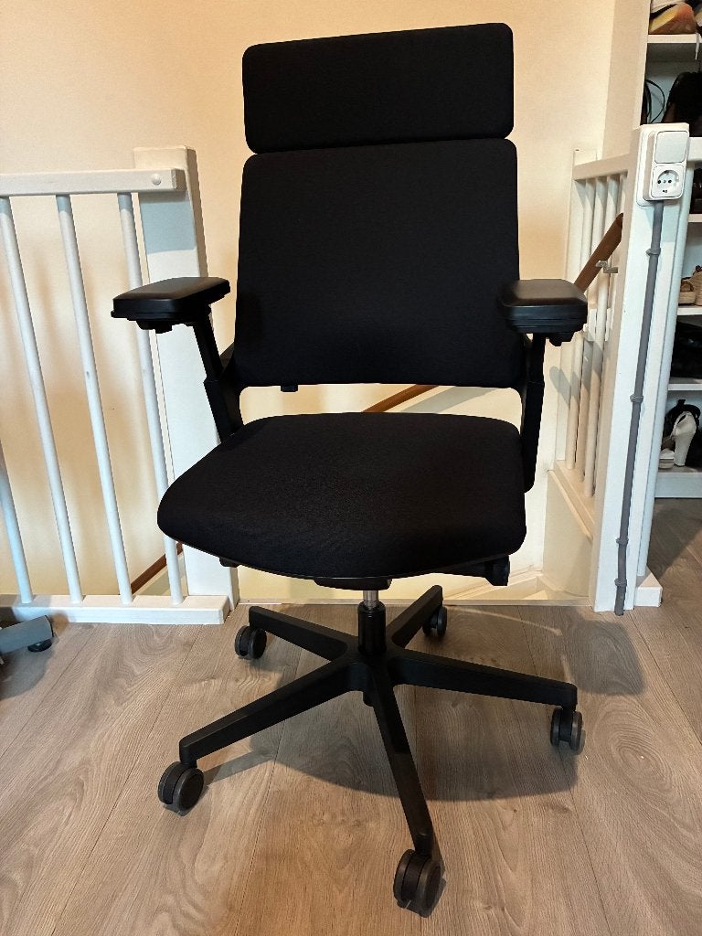 Ergonomische Interstuhl MOVYis3 bureaustoel, Ophalen, Gebruikt, Zwart, Bureaustoel