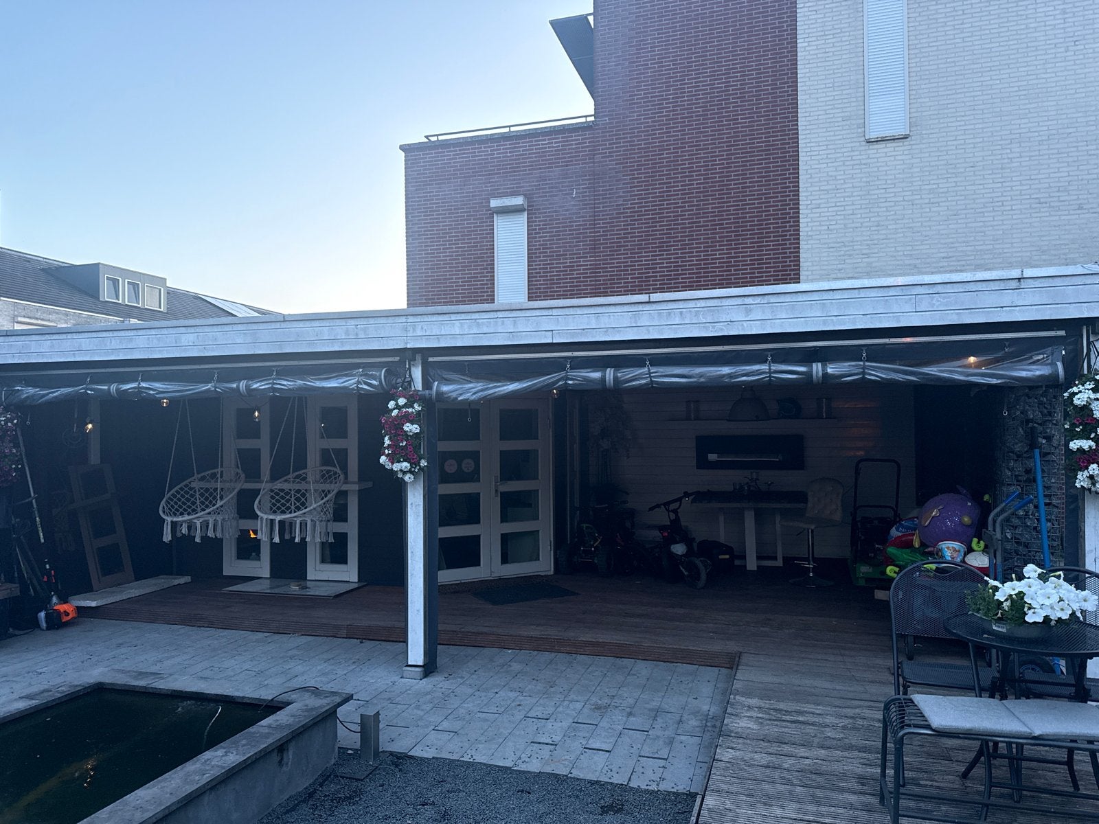 Terras zijwanden voor overkapping, Ophalen, Gebruikt, Overige typen, 4 tot 6 meter