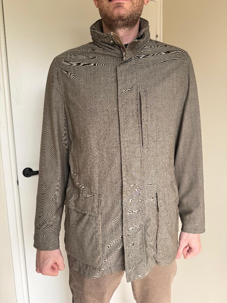 Jassen Ermenegildo Zegna, Zegna, Maat 52/54 (L), Beige, Ophalen of Verzenden
