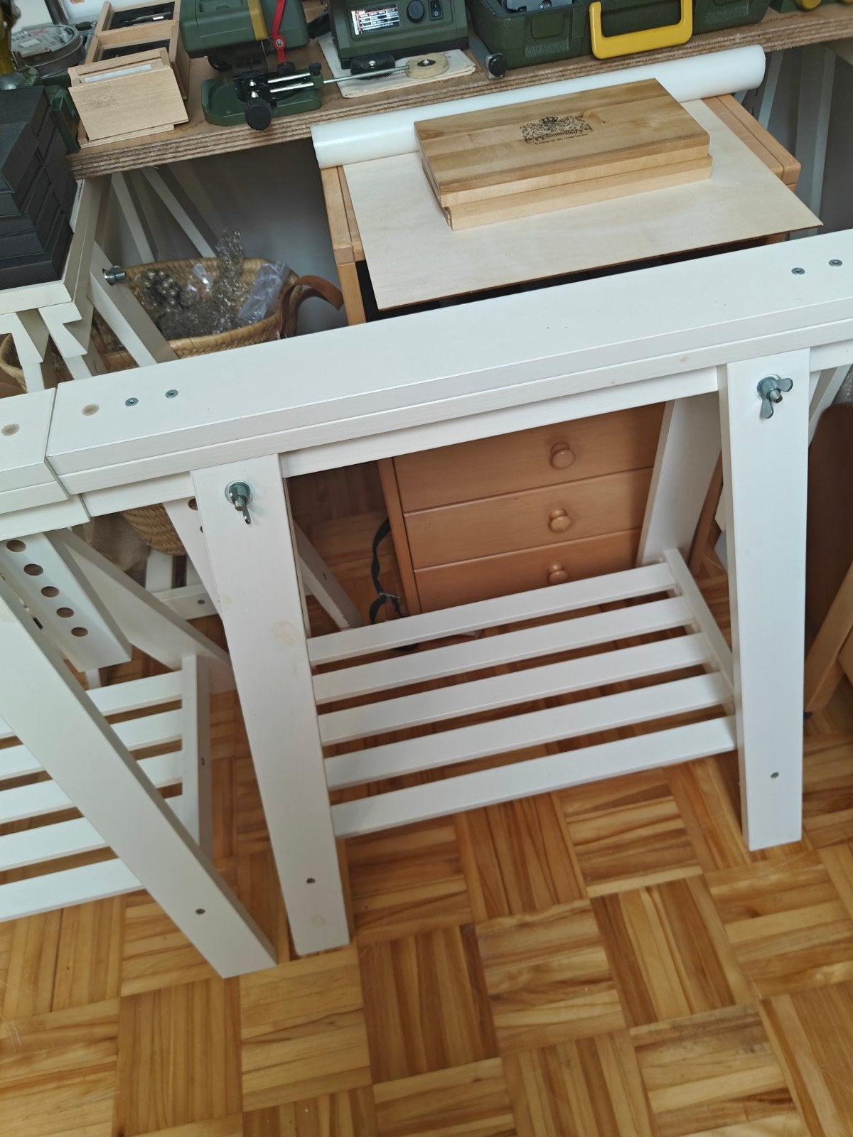 twee schragen van ikea zie foto's bieden via marktplaats, Ophalen, 25 tot 50 cm, Rechthoekig, 50 tot 100 cm