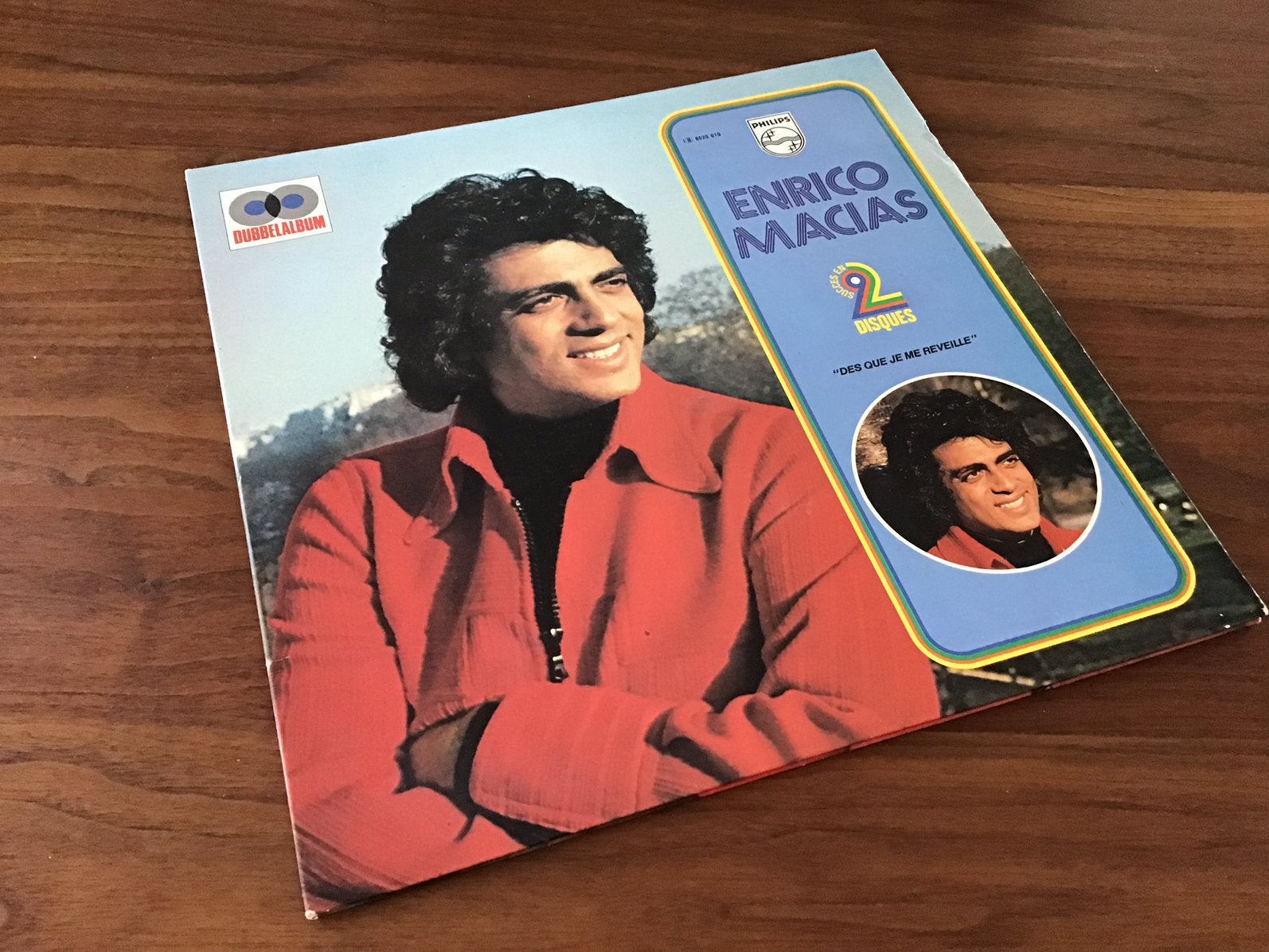 LP 1981, ENRICO MACIAS, DES QUE JE ME REVEILLE, 2LP, 8-10, Ophalen of Verzenden, Zo goed als nieuw, 12 inch