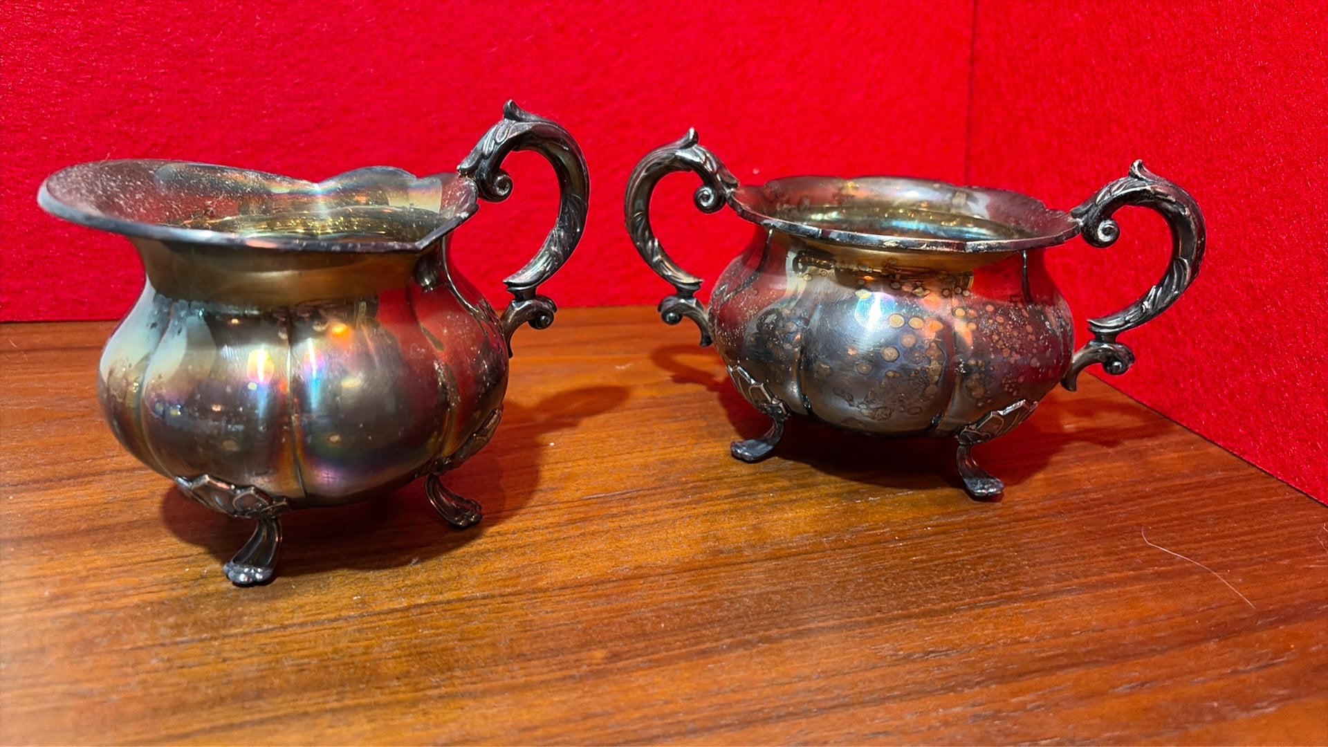 Verzilverd melk en suikerpotje set Art Deco, Antiek en Kunst, Ophalen of Verzenden, Zilver