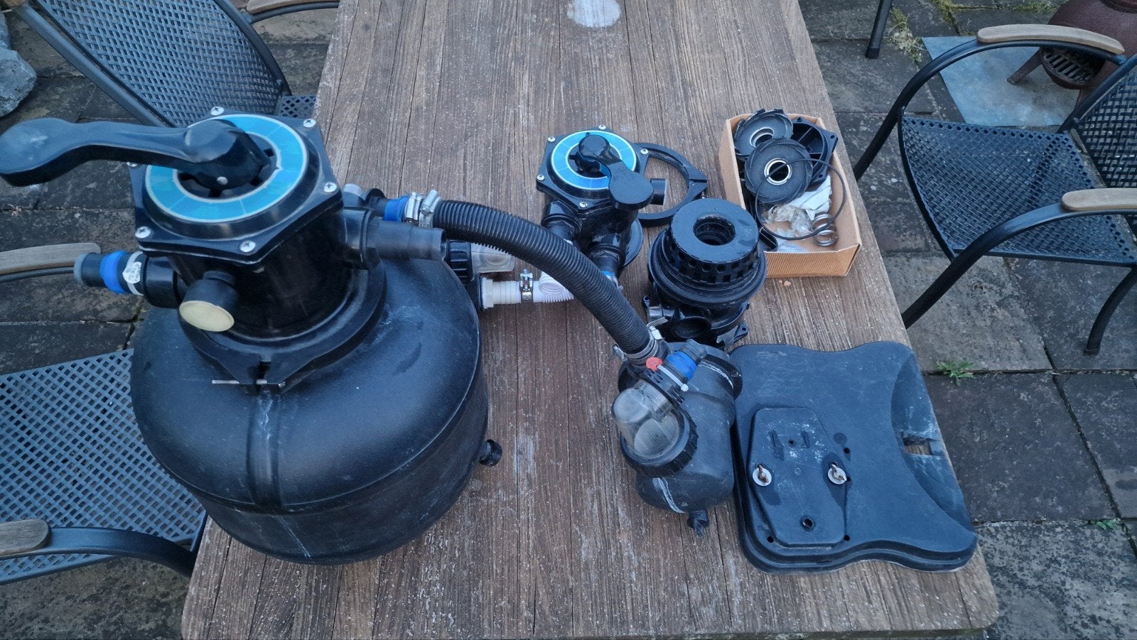 Waterland Zandfilter met selectieklep zwembad (zonder pomp), Tuin en Terras, Zwembad-toebehoren, Ophalen, Gebruikt, Filter