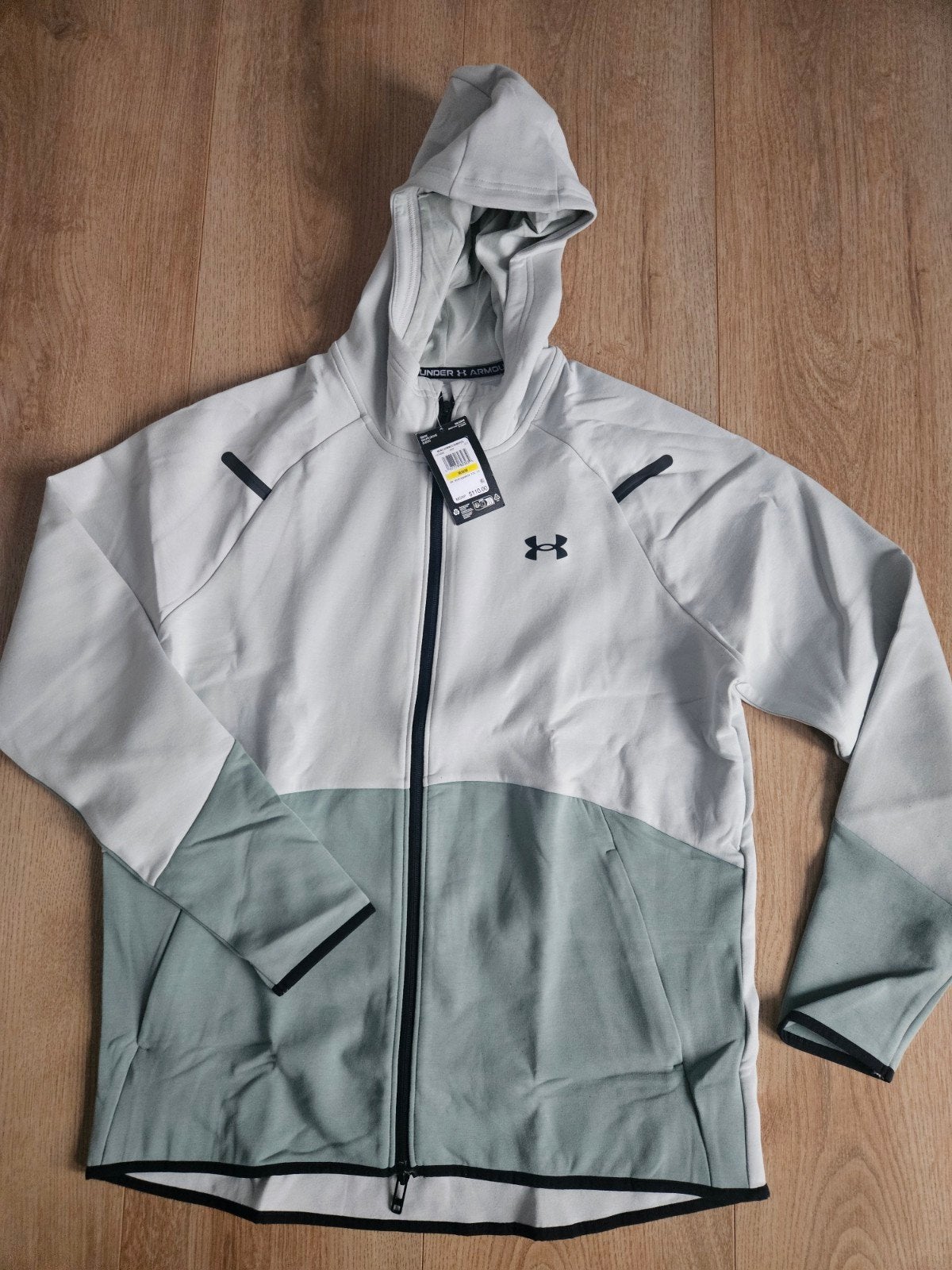 Under Armour Unstoppable Fleece Full-Zip Hoodie Groen Maat M, Ophalen of Verzenden, Nieuw, Maat 48/50 (M), Groen