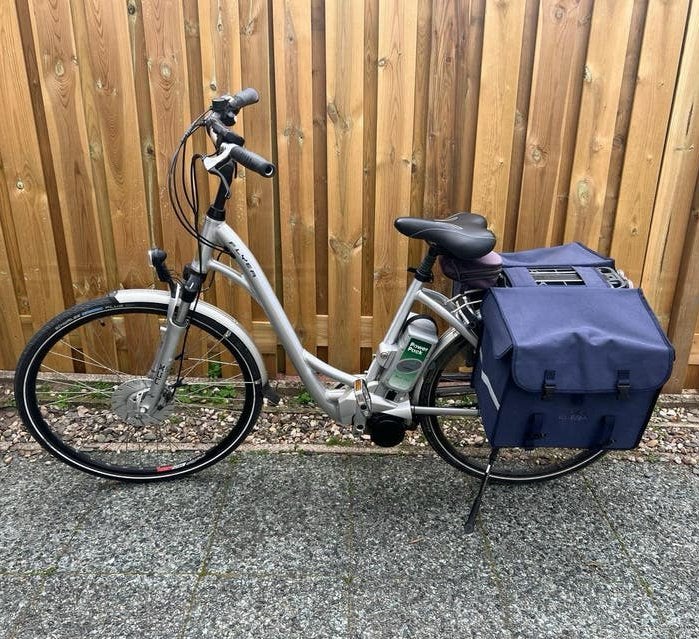 Flyer Elektrische Dames fiets met Middenmotor, Zo goed als nieuw, 51 tot 55 cm, 50 km per accu of meer, Ophalen
