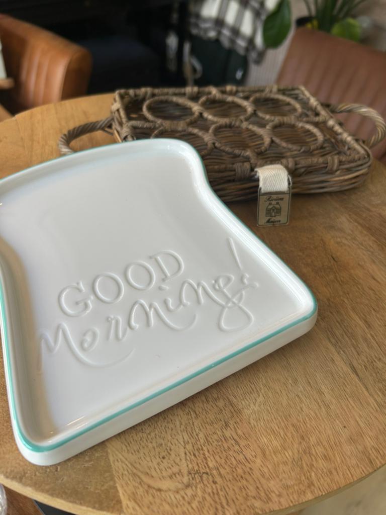 Ontbijtset Rivièra Maison, Ophalen, Zo goed als nieuw, Overige stijlen, Bord(en)