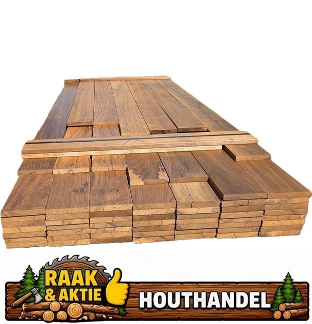Geschaafde hardhouten planken 20x140 mm – nr: HP153