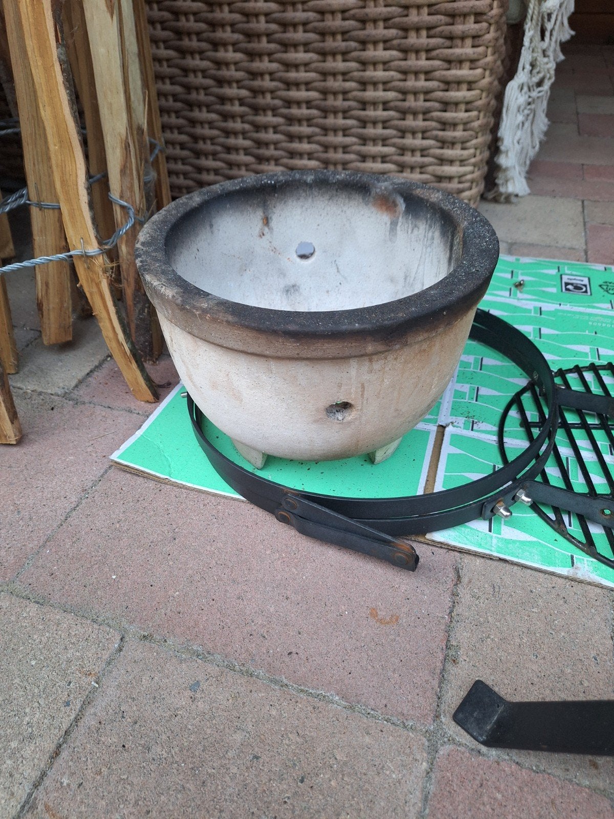 vuurschaal kamado 13 inch, Ophalen