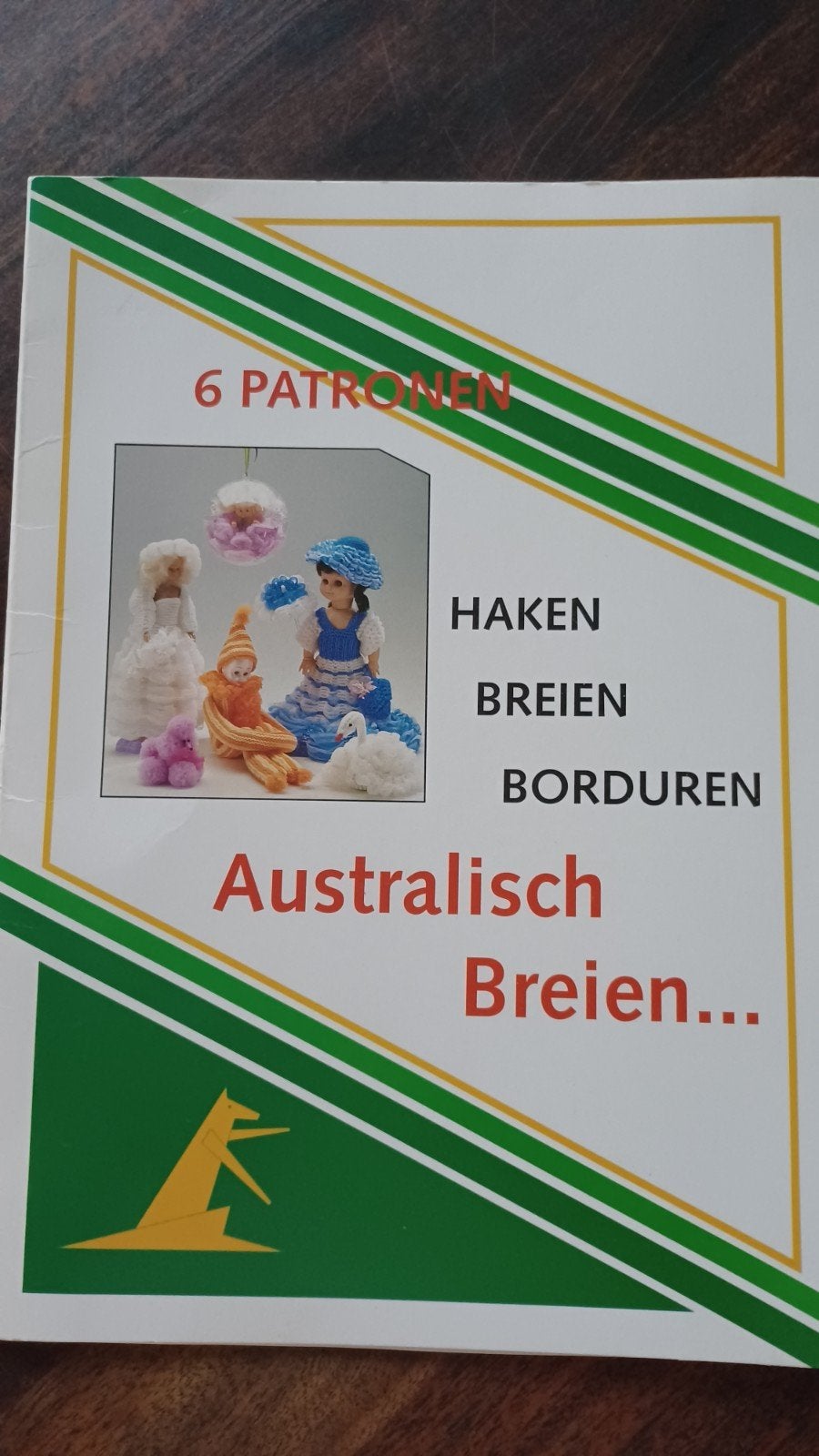 6 Patronen  Australisch Breien, Ophalen of Verzenden, Zo goed als nieuw, Breien, Patroon of Boek