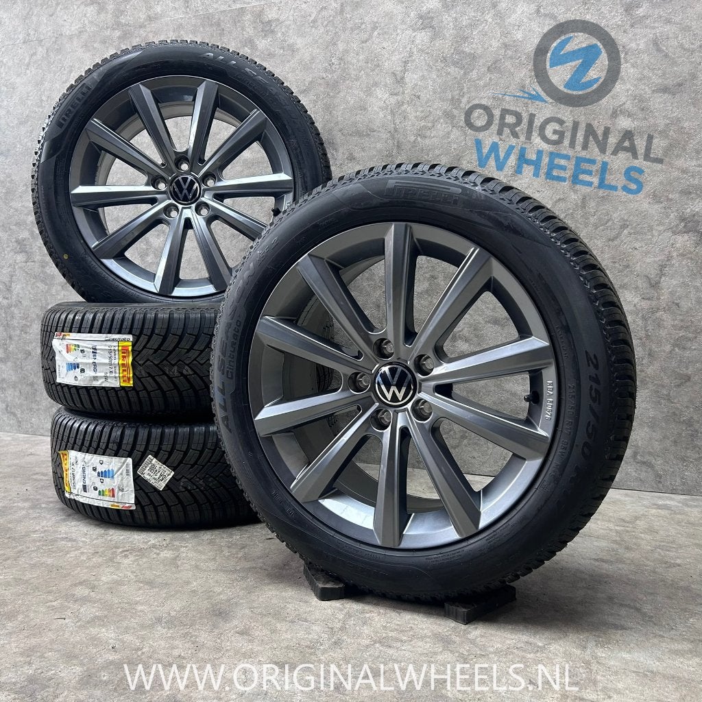 17 inch originele Merano velgen + all season VW Caddy, Banden en Velgen, Nieuw, 17 inch, Ophalen of Verzenden