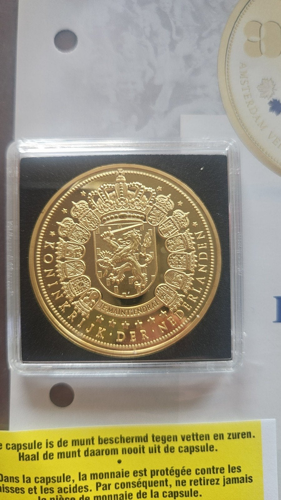 Gouden Herdenkingsmunt Bevrijding van Amsterdam 2020, Koningin Beatrix, Losse munt, Goud, Overige waardes