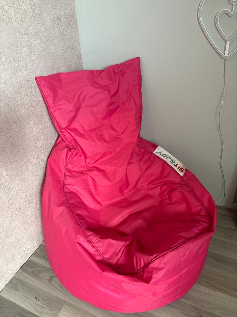 Roze Sit&Joy Zitzak, Ophalen, Zo goed als nieuw, Roze, Zitzak