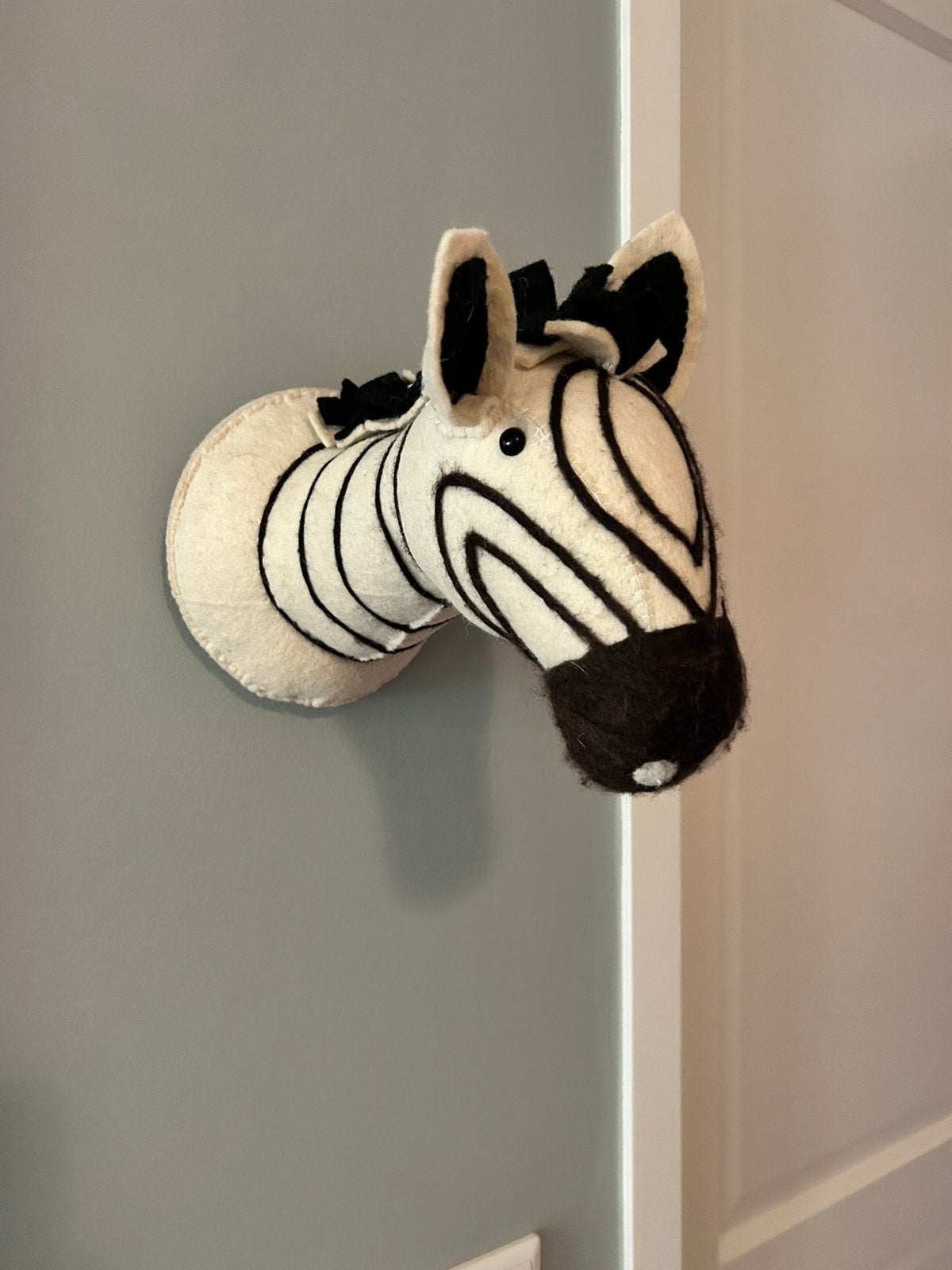 Zebra voor decoratie kinderkamer, Zwart, Ophalen of Verzenden, Gebruikt