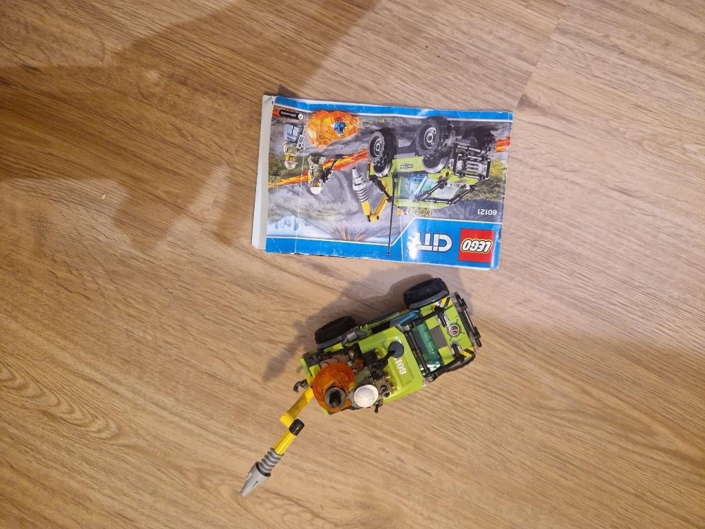 60121 LEGO Vulkaan onderzoek truck, City, Lego, Ophalen of Verzenden, Complete set