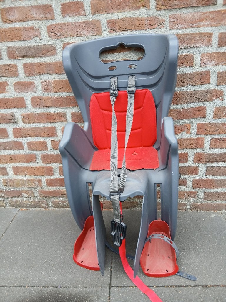 Fiets kinderzitje voor achter, Ophalen, Gebruikt, Achterzitje, Voetsteuntjes