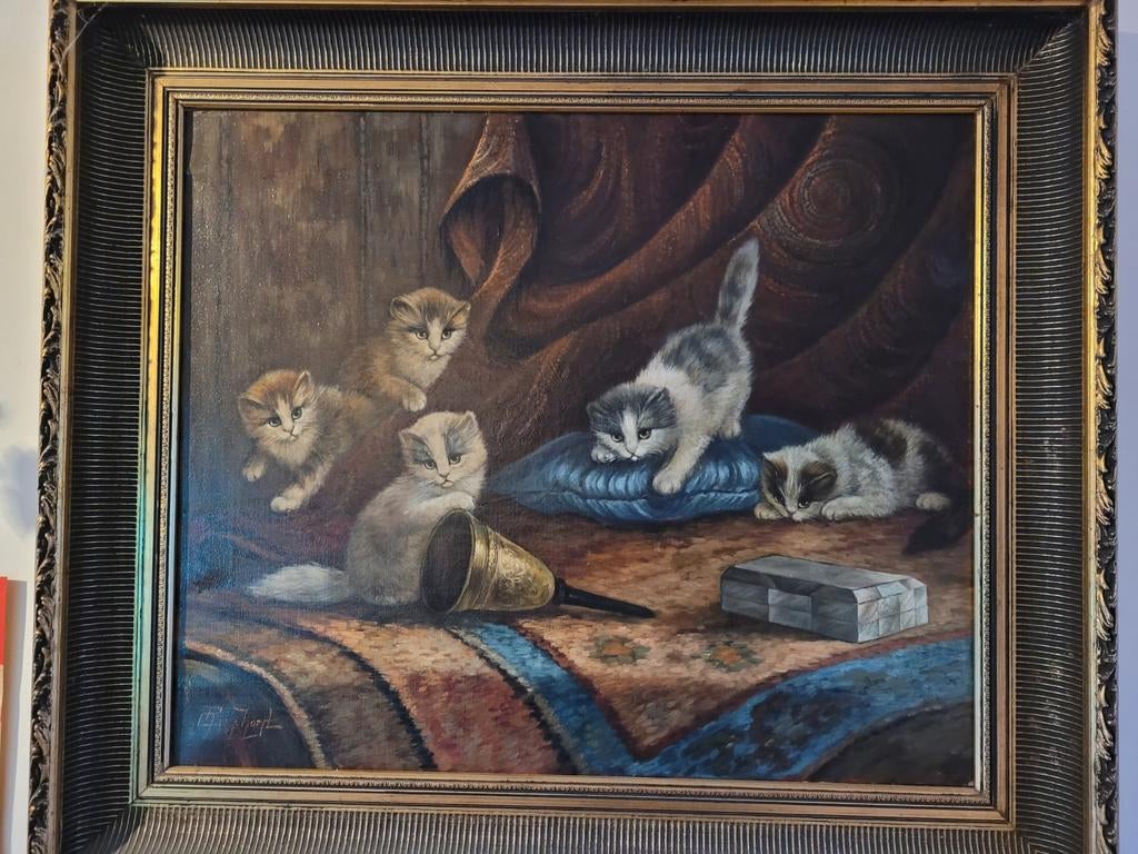 Raaphorst poezen schilderij, Ophalen