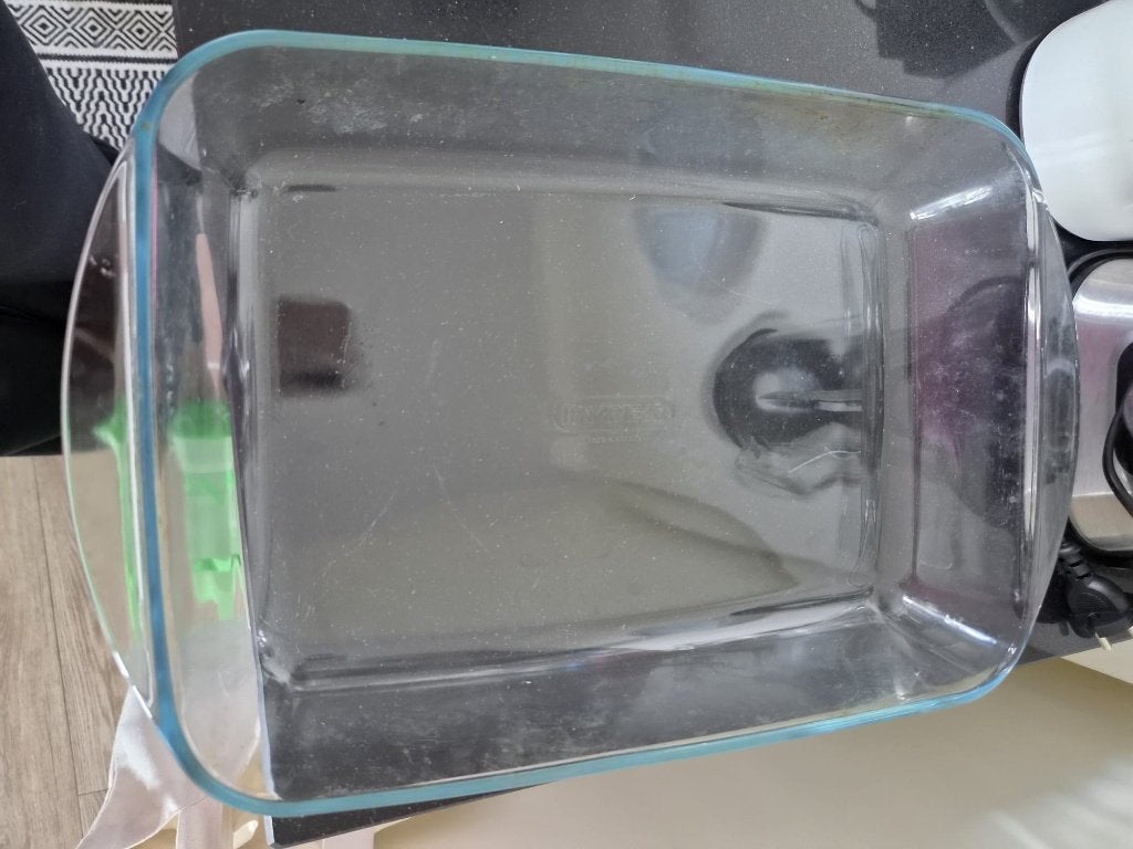 Pyrex rectangular glass, Ophalen, Glas, Pot, Bus of Blik