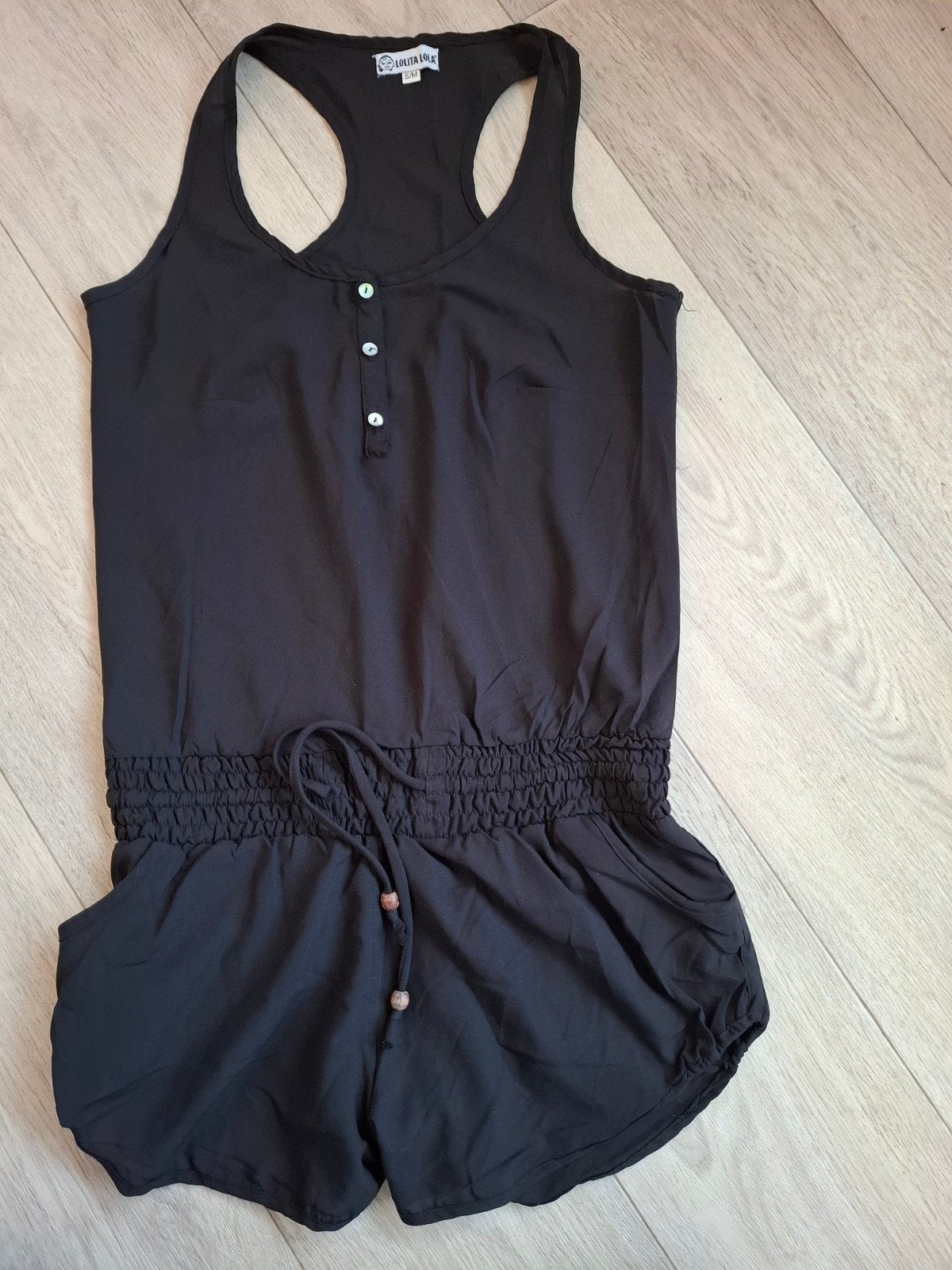 Prachtige zwarte jumpsuit maat S van Lolita lola, Zwart, Ophalen of Verzenden, Mar Lolita, Maat 36 (S)