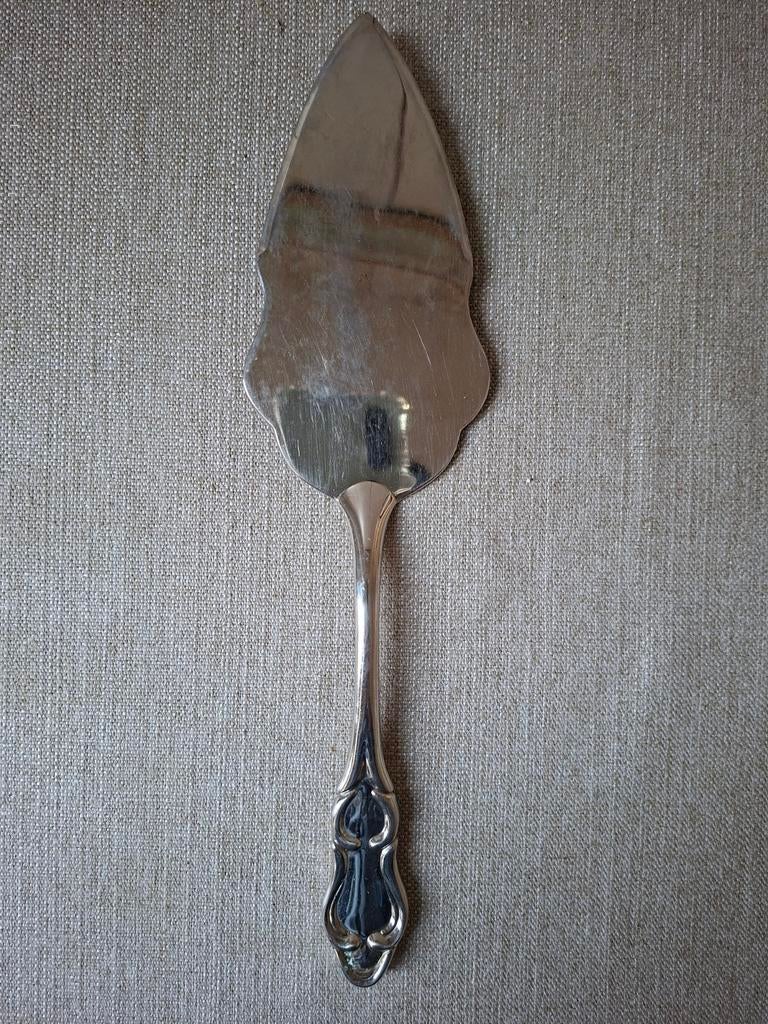 Verzilverde grote taartschep, Ophalen of Verzenden