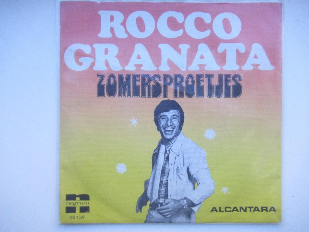 ROCCO GRANATA # ZOMERSPROETJES /ALCANTARA ( ORIGINEEL), Cd's en Dvd's, Vinyl | Nederlandstalig, 7 inch, Ophalen of Verzenden, Levenslied of Smartlap