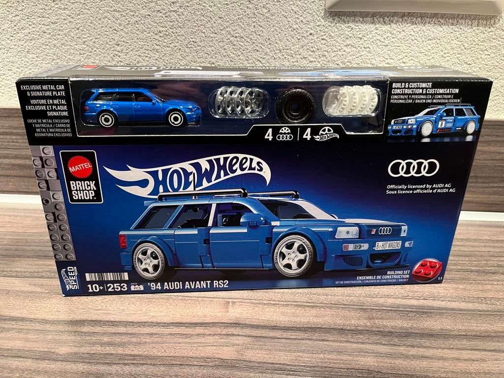 Hot Wheels Brickshop Audi Avant RS2, Ophalen of Verzenden, Nieuw, Auto