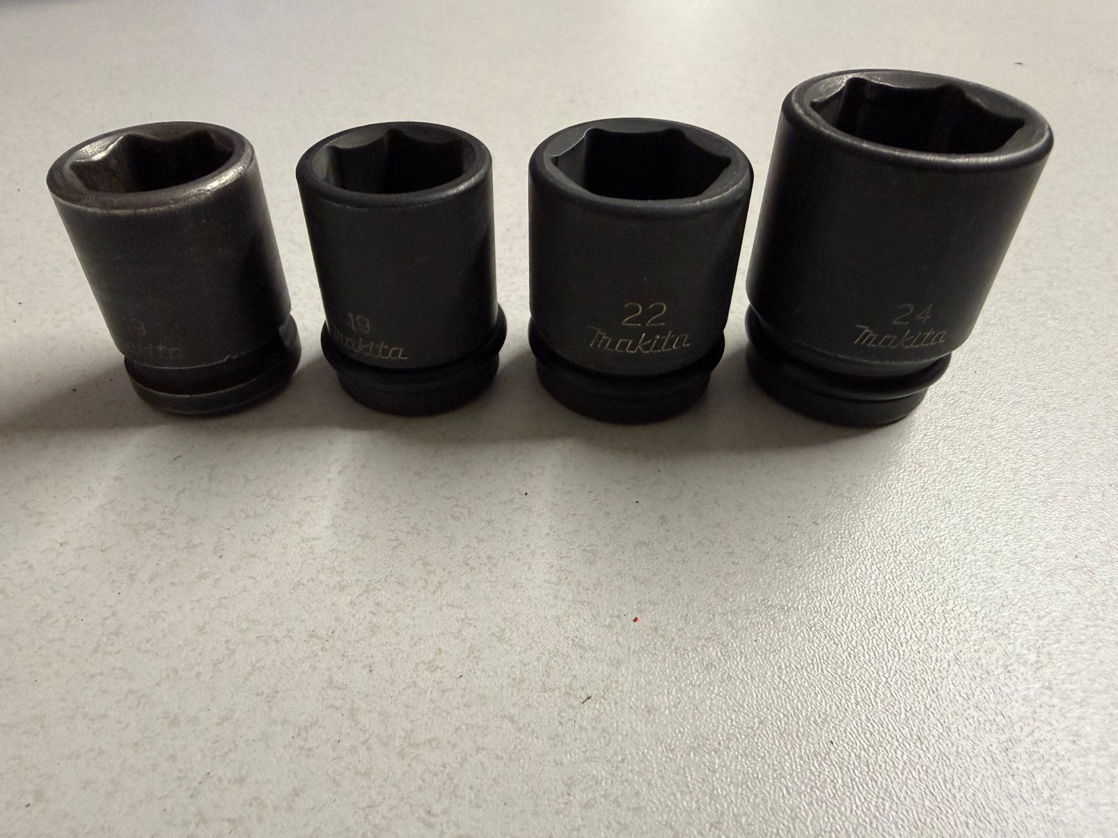 Makita slagdoppen - NIEUW - 19-22-24 mm, Ophalen of Verzenden, Nieuw, Sleutel/ratel