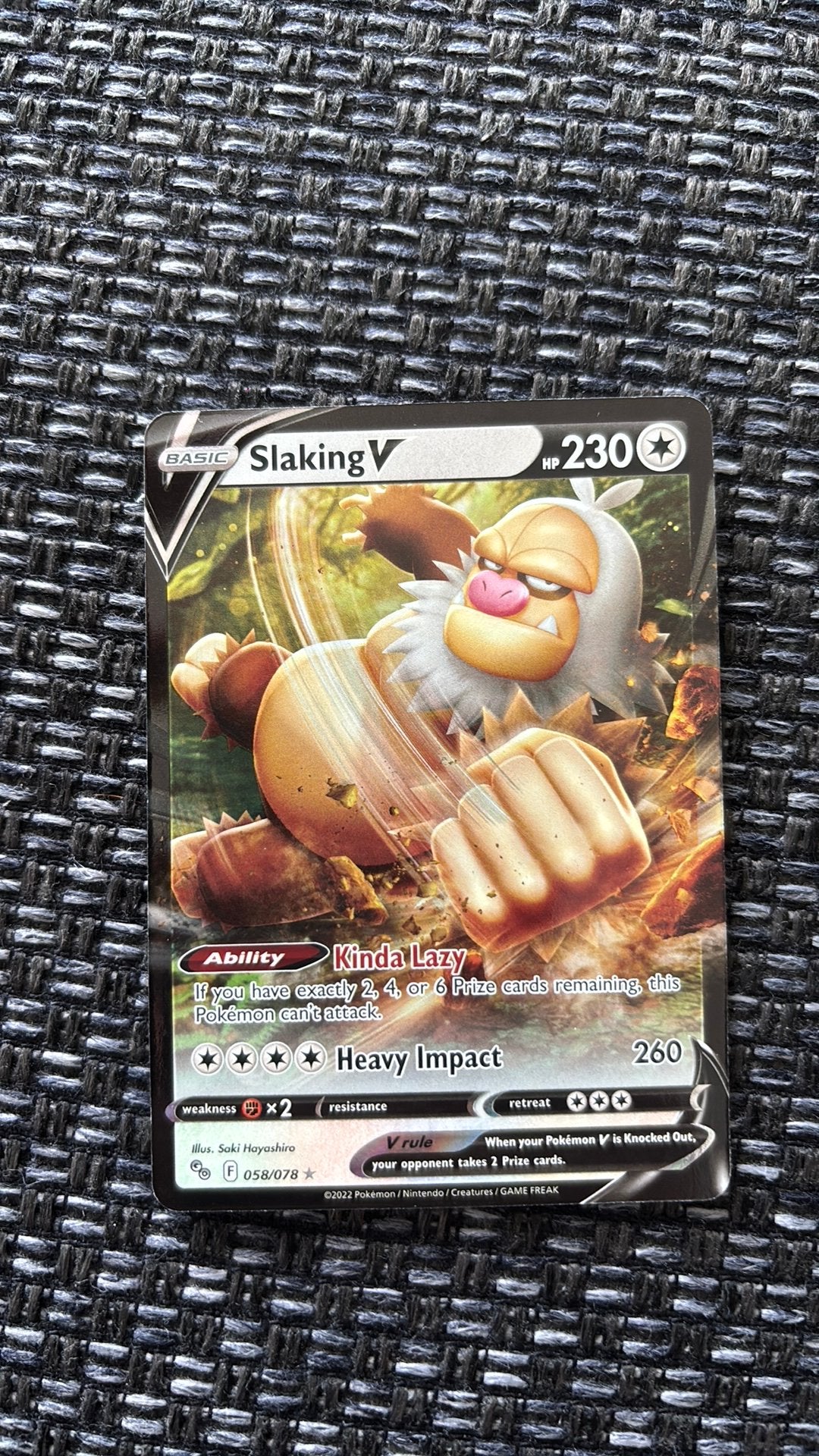 Slaking V 058/078 Pokemon Go, Hobby en Vrije tijd, Verzenden, Nieuw, Losse kaart