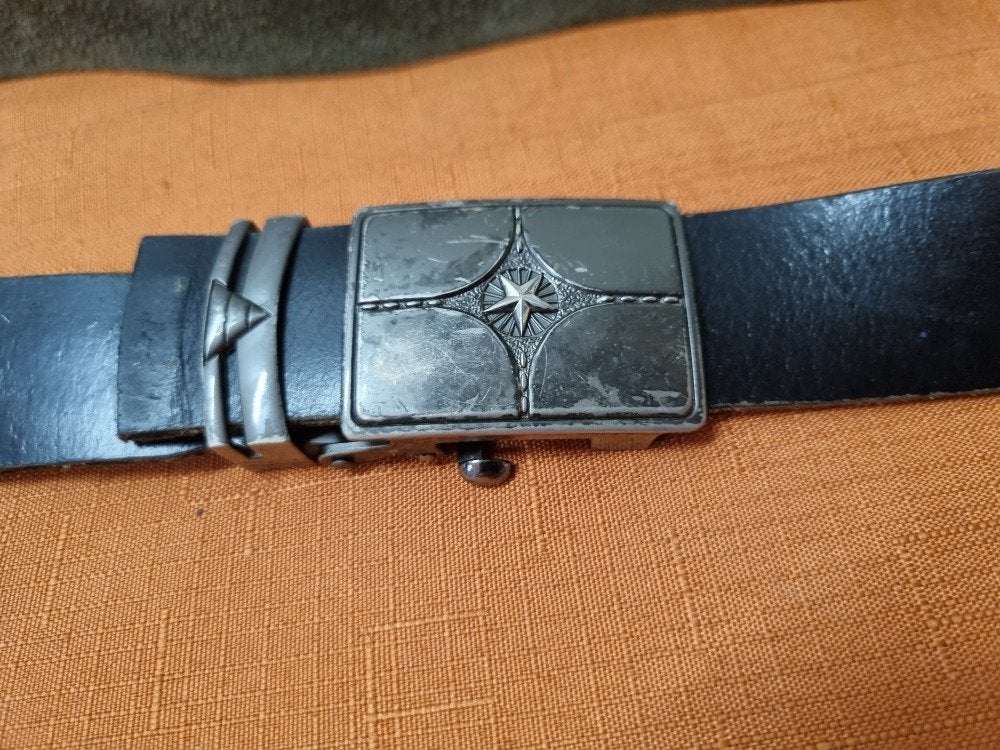 leren riem met blinde sluiting zwart, Ophalen of Verzenden, 'T Olde Gre-j, Info@toldegrej.nl, Endepoelstraat 20f Didam