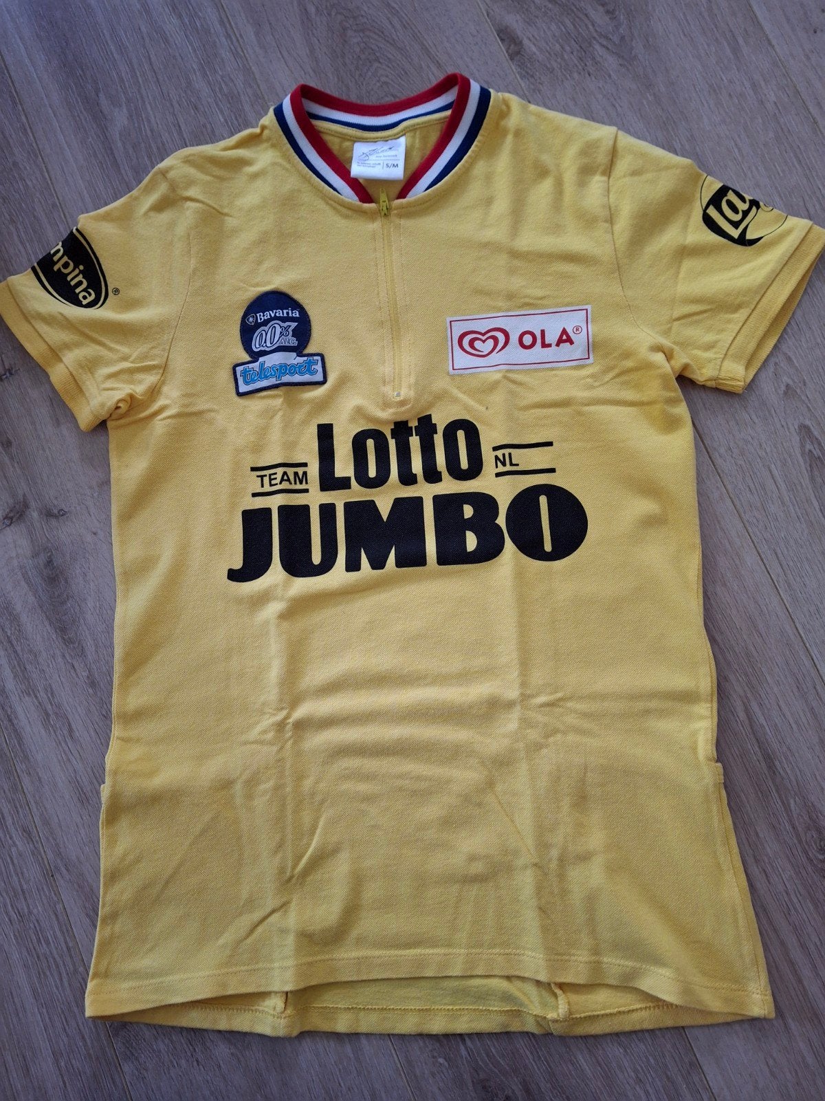 Jumbo wielrenners shirt S/M, Ophalen, Gebruikt, Kleding