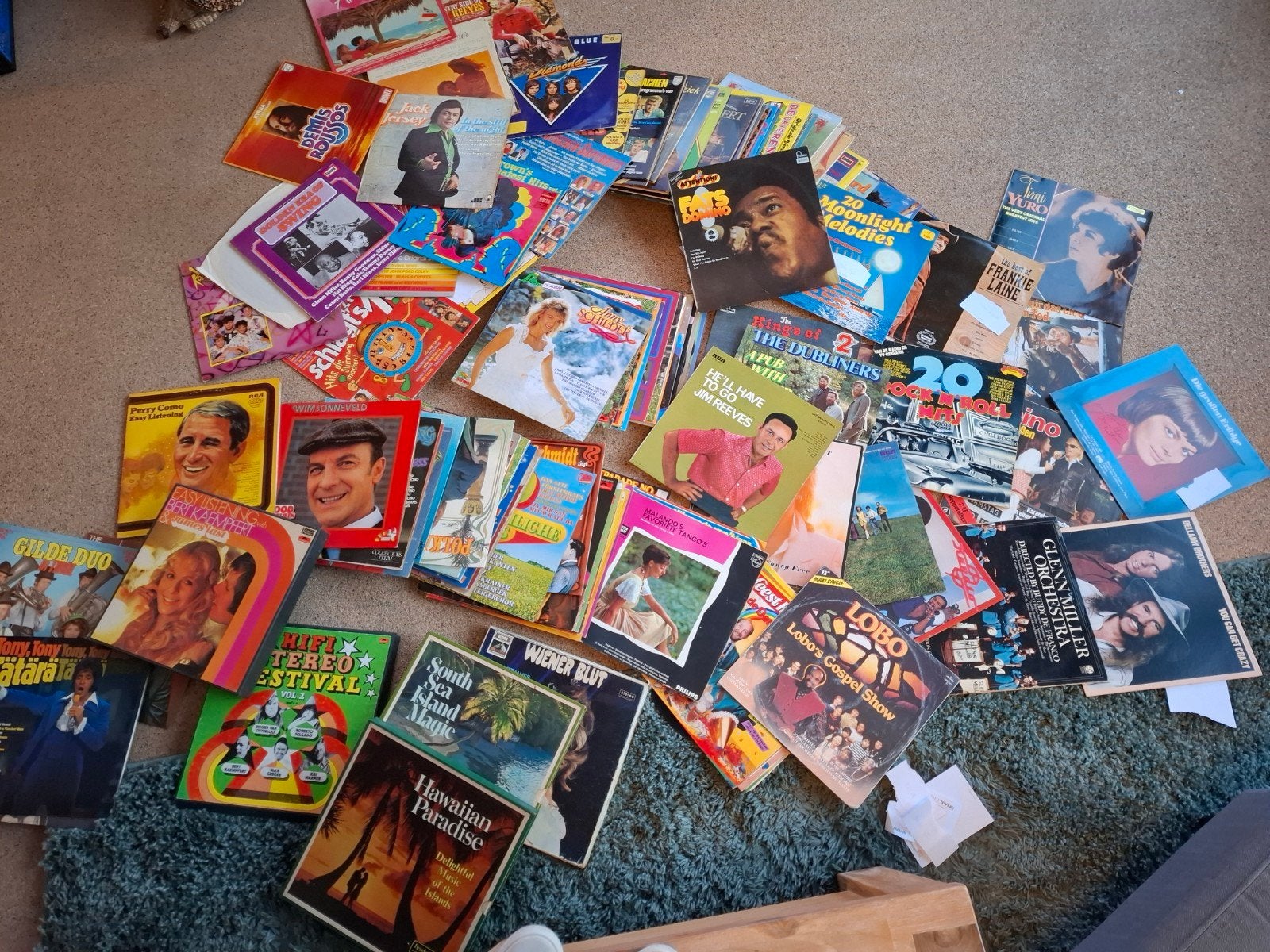 Grote collectie elpees, dubbel-elpees en verzamelboxen, Cd's en Dvd's, Boxset, Ophalen, Gebruikt, Boxset