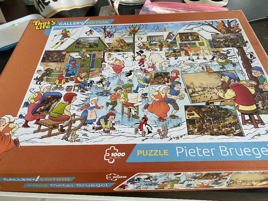 Thats life callery edition puzzle Pietyer Bruegel, Verzenden, 500 t/m 1500 stukjes, Zo goed als nieuw, Legpuzzel
