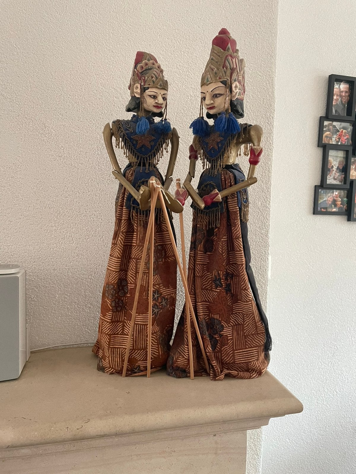Indonesische houten handpoppen origineel van Java, Antiek en Kunst, Ophalen
