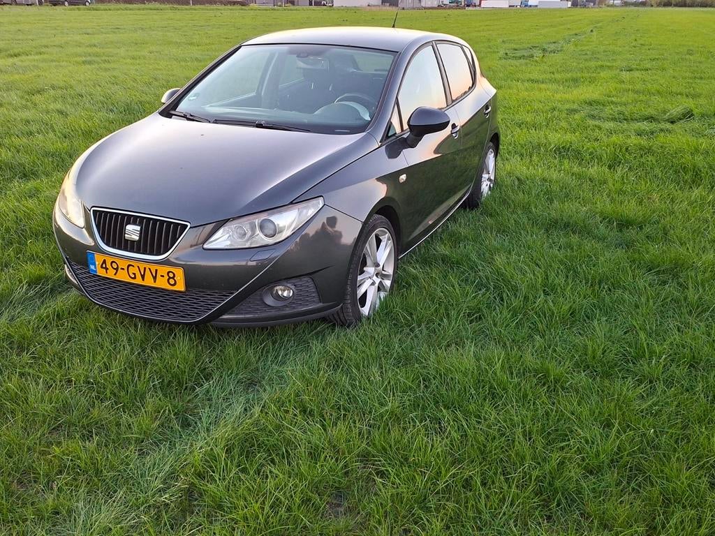 Seat Ibiza 1.6 77KW 5DRS 2008 Grijs NAP, Auto's, Seat, Particulier, Ibiza, ABS, Airbags, Airconditioning, Alarm, Boordcomputer