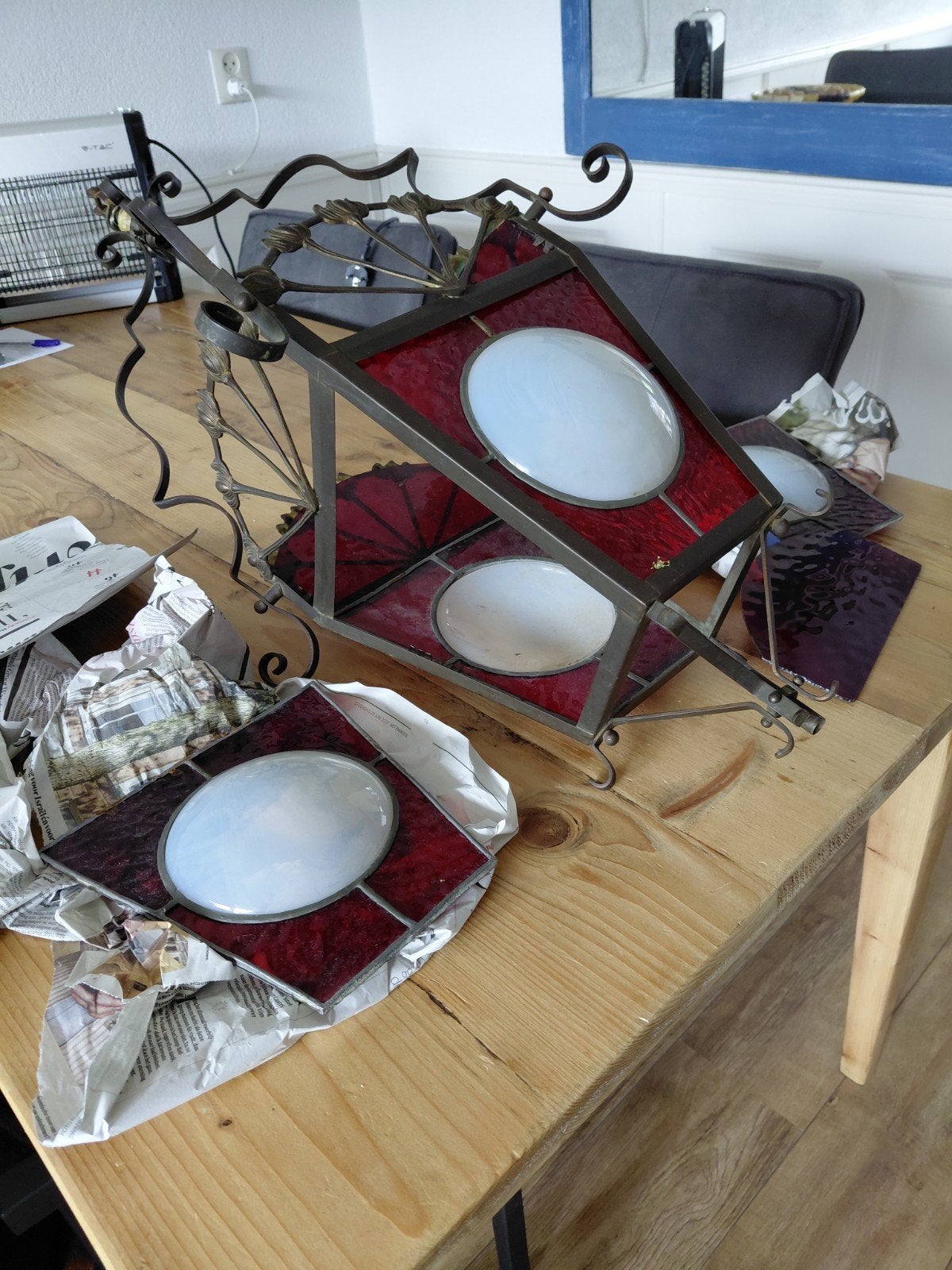 vintage hanglamp, Ophalen of Verzenden
