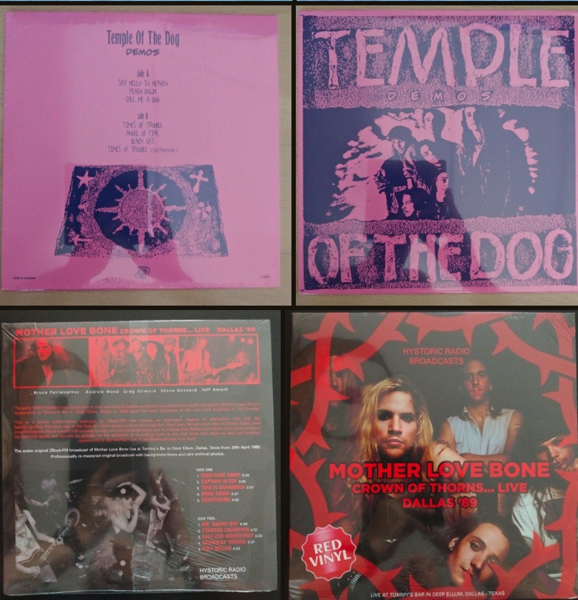 Temple Of The Dog & Mother Love Bone, Cd's en Dvd's, LP, Colored vinyl, Ophalen of Verzenden, 12 inch